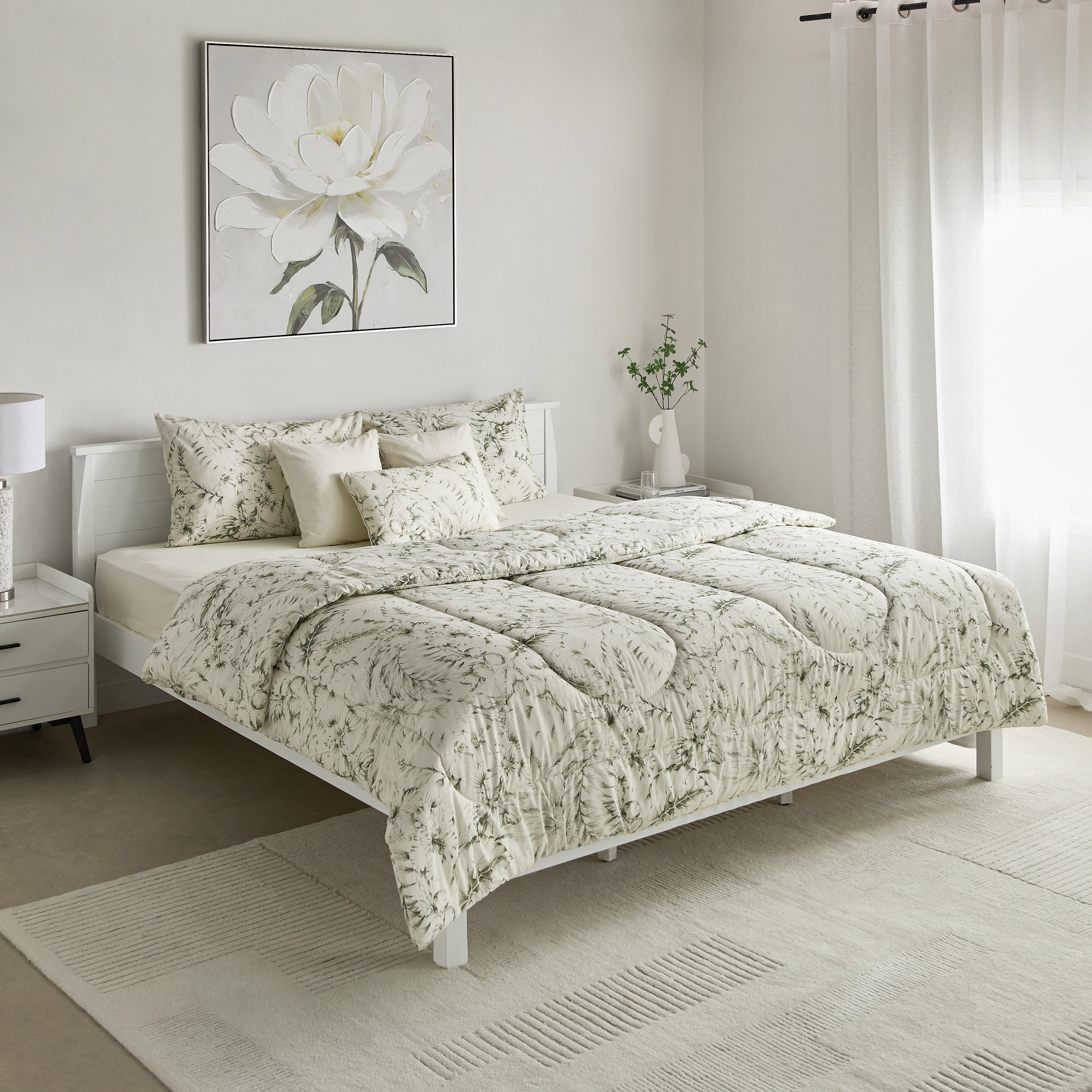 Valencia Cairns 7-Piece Printed Cotton King BIAB Comforter Set - 220x240 cm-hbxhomeware-hbxbedroom-image-2