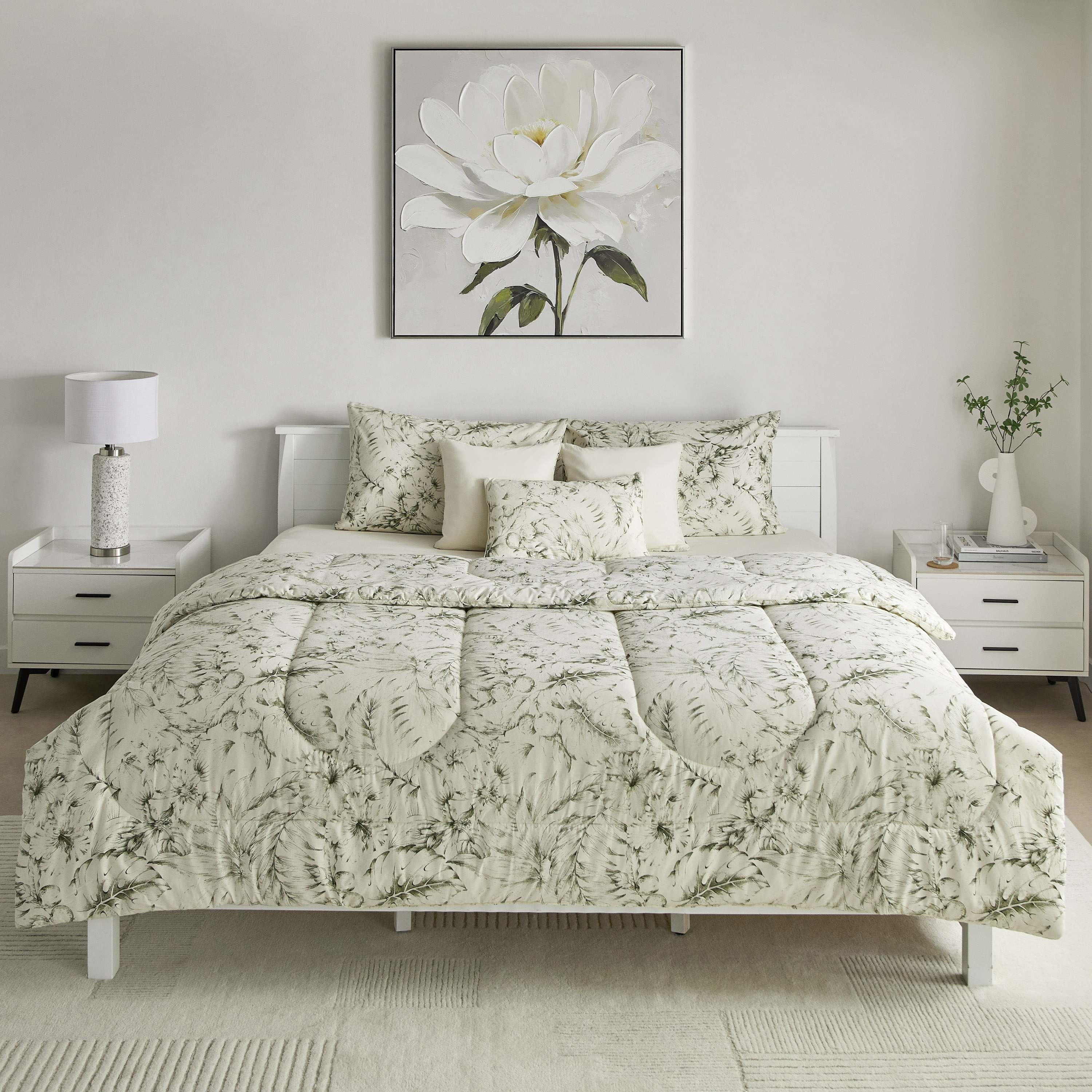 Valencia Cairns 7-Piece Printed Cotton King BIAB Comforter Set - 220x240 cm-hbxhomeware-hbxbedroom-image-3