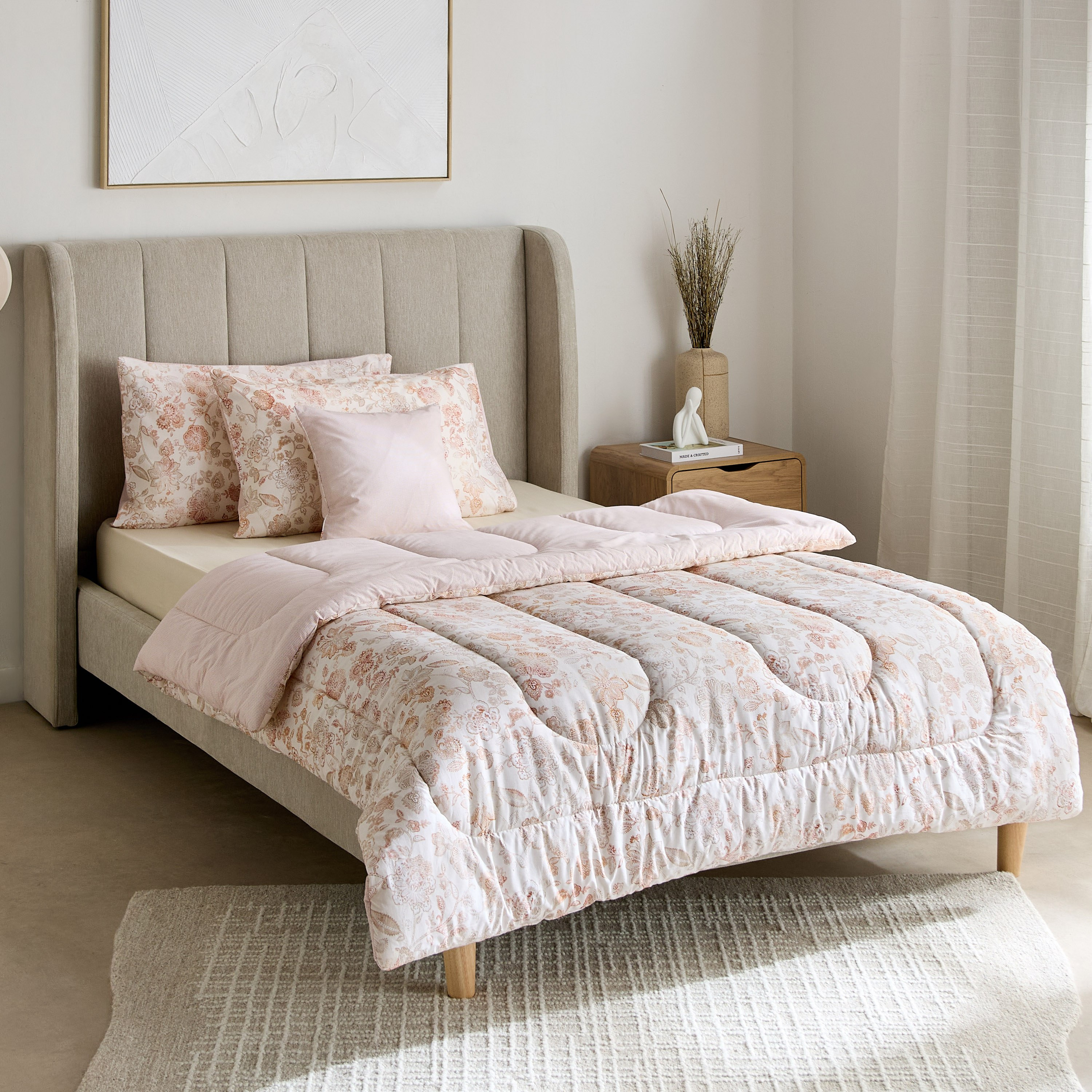 طقم لحاف سرير توين قطن 5 قطع بِطبعات من فالنسيا دوببو - 160x220 سم-hbxhomeware-hbxbedroom-image-2