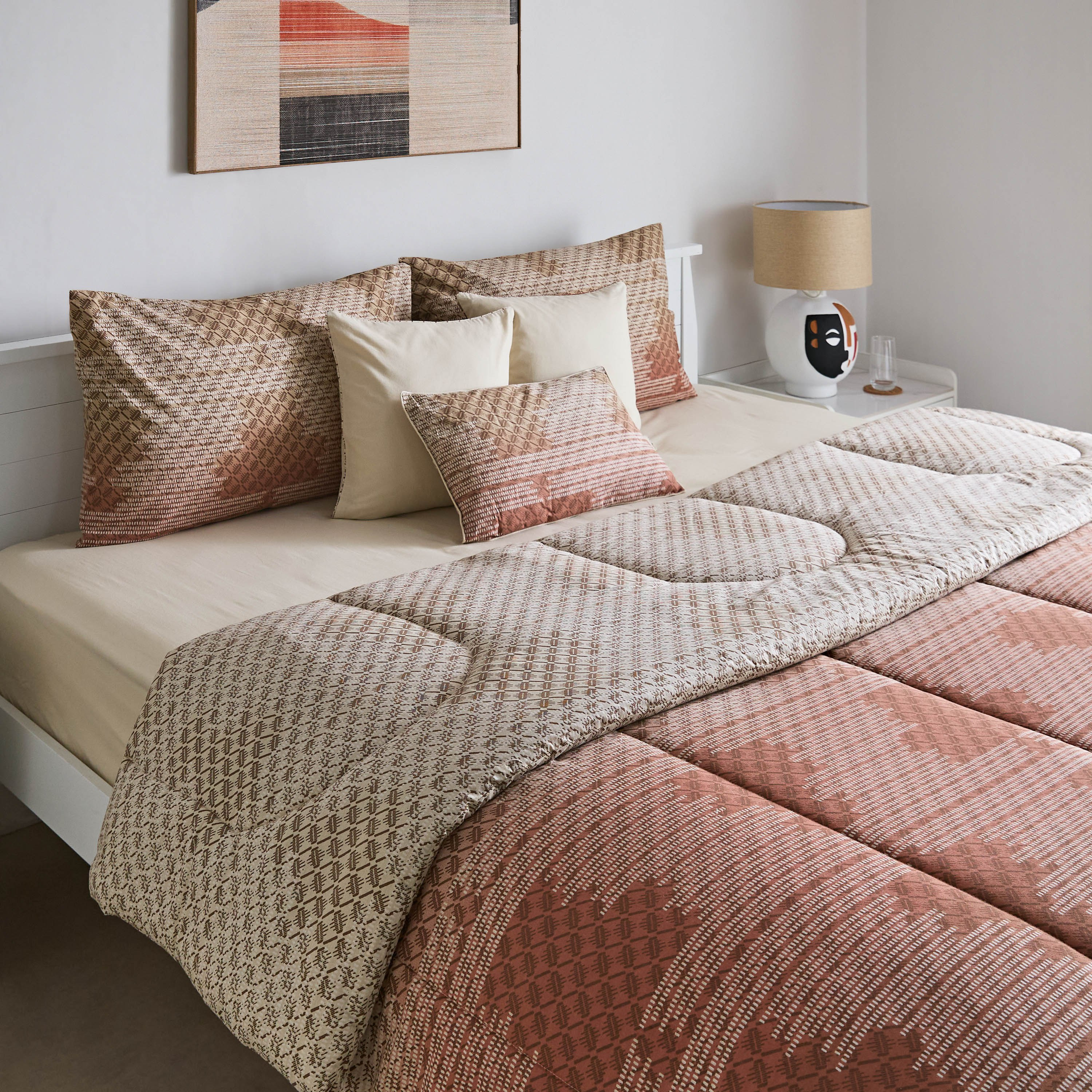 طقم لحاف كينج قطن بطبعات 7 قطع من فالنسيا دوببو - 220x240 سم-hbxhomeware-hbxbedroom-image-1