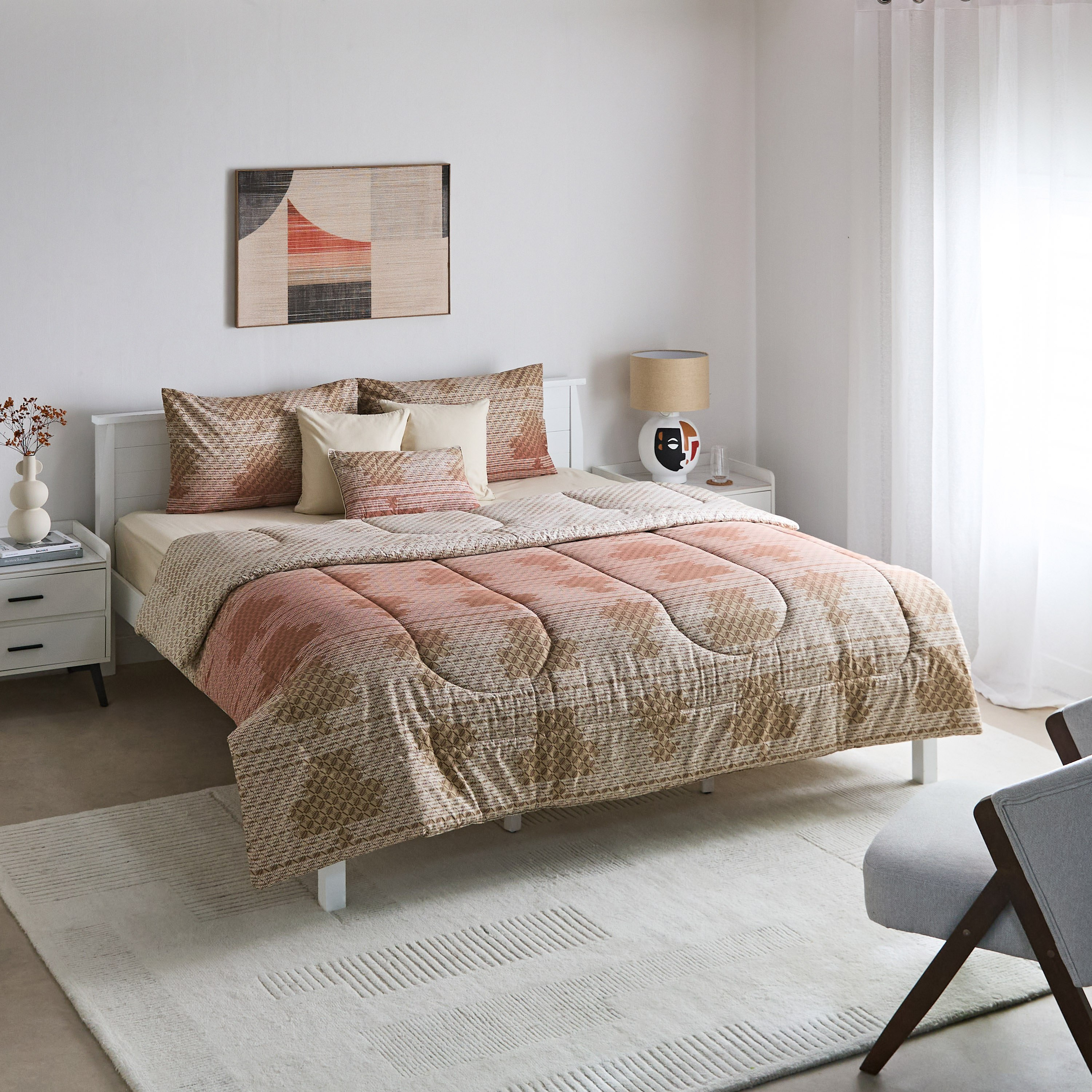 طقم لحاف كينج قطن بطبعات 7 قطع من فالنسيا دوببو - 220x240 سم-hbxhomeware-hbxbedroom-image-11