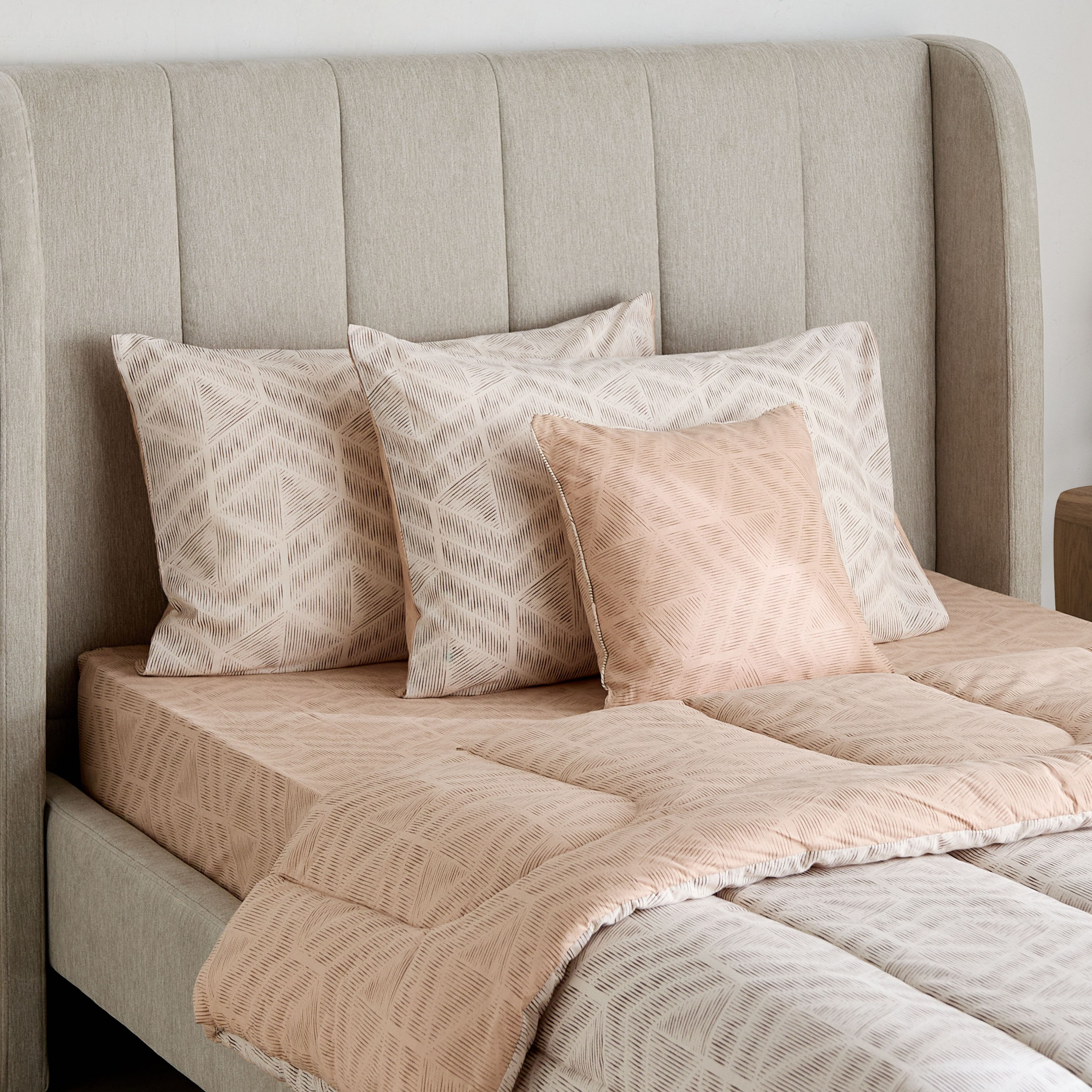 طقم لحاف توين قطن 5 قطع بِطبعات من فالنسيا ليزمور - 160x220 سم-hbxhomeware-hbxbedroom-image-1