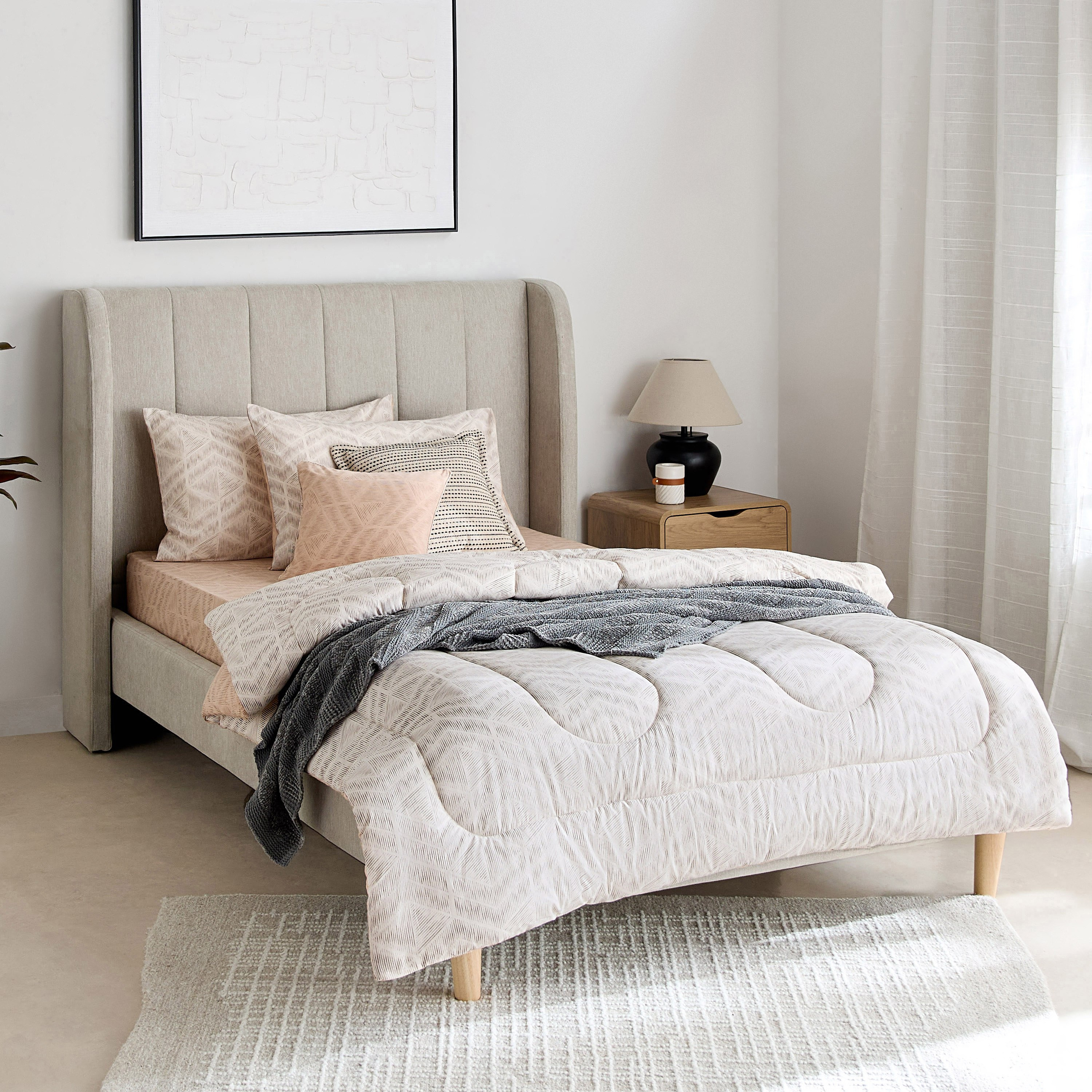 طقم لحاف توين قطن 5 قطع بِطبعات من فالنسيا ليزمور - 160x220 سم-hbxhomeware-hbxbedroom-image-12