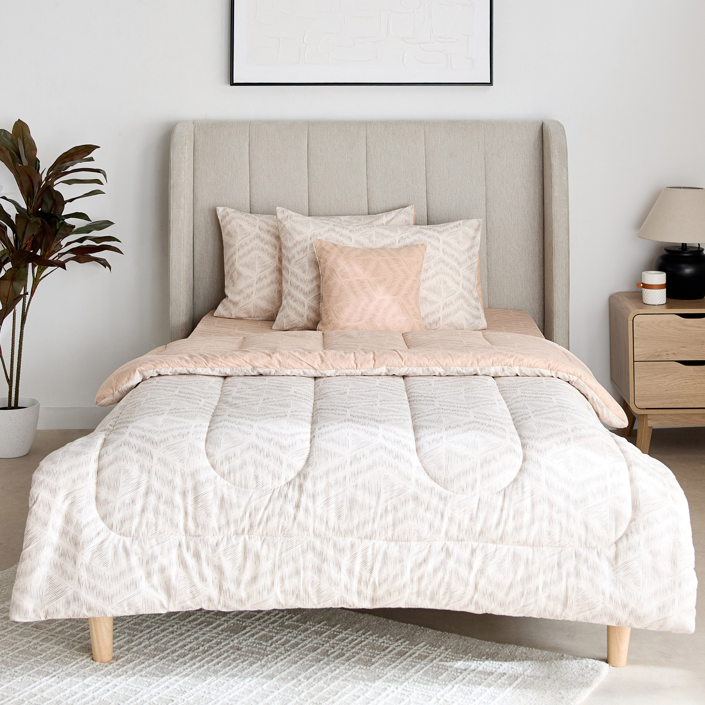 طقم لحاف توين قطن 5 قطع بِطبعات من فالنسيا ليزمور - 160x220 سم-hbxhomeware-hbxbedroom-image-3