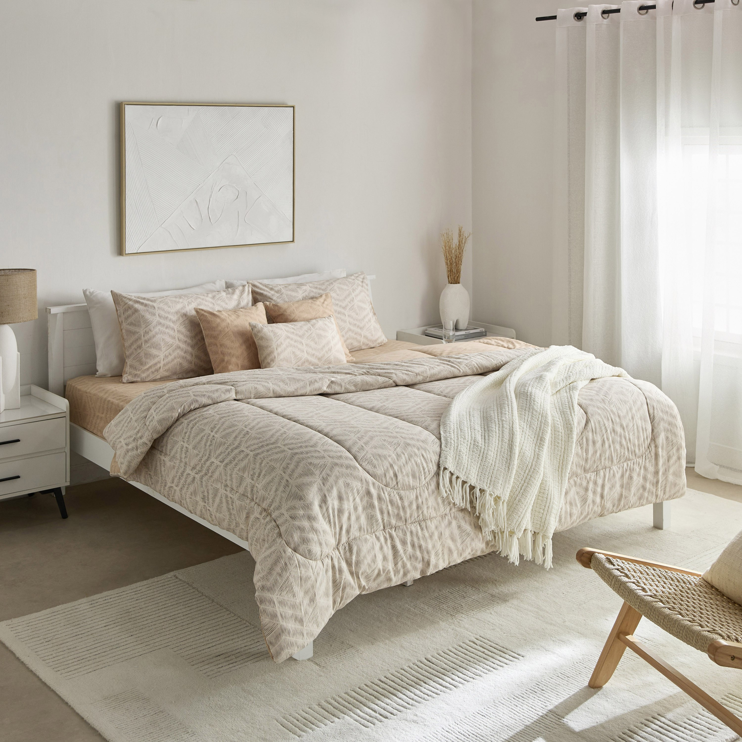 Valencia Lismore 7-Piece Printed Cotton King BIAB Comforter Set - 220x240 cm-hbxhomeware-hbxbedroom-image-12