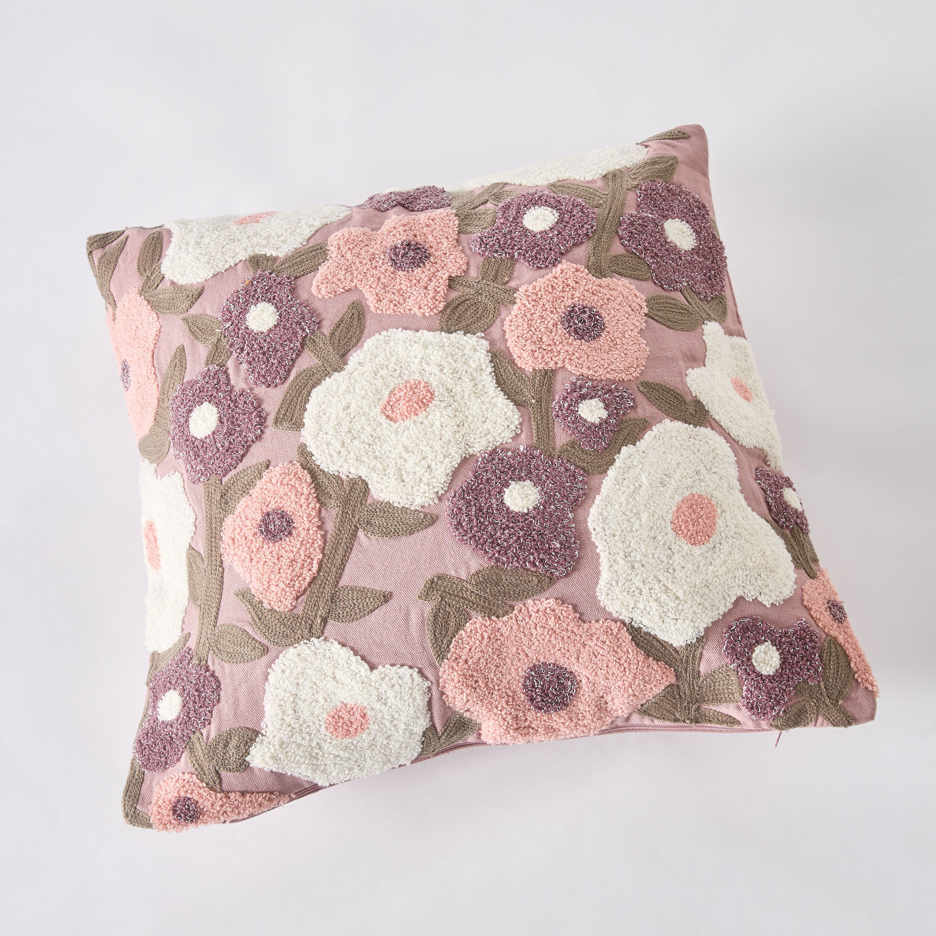 Ragalia Aari Floral Filled Cushion - 45x45 cm-hbxhomeware-hbxbedroom-image-5