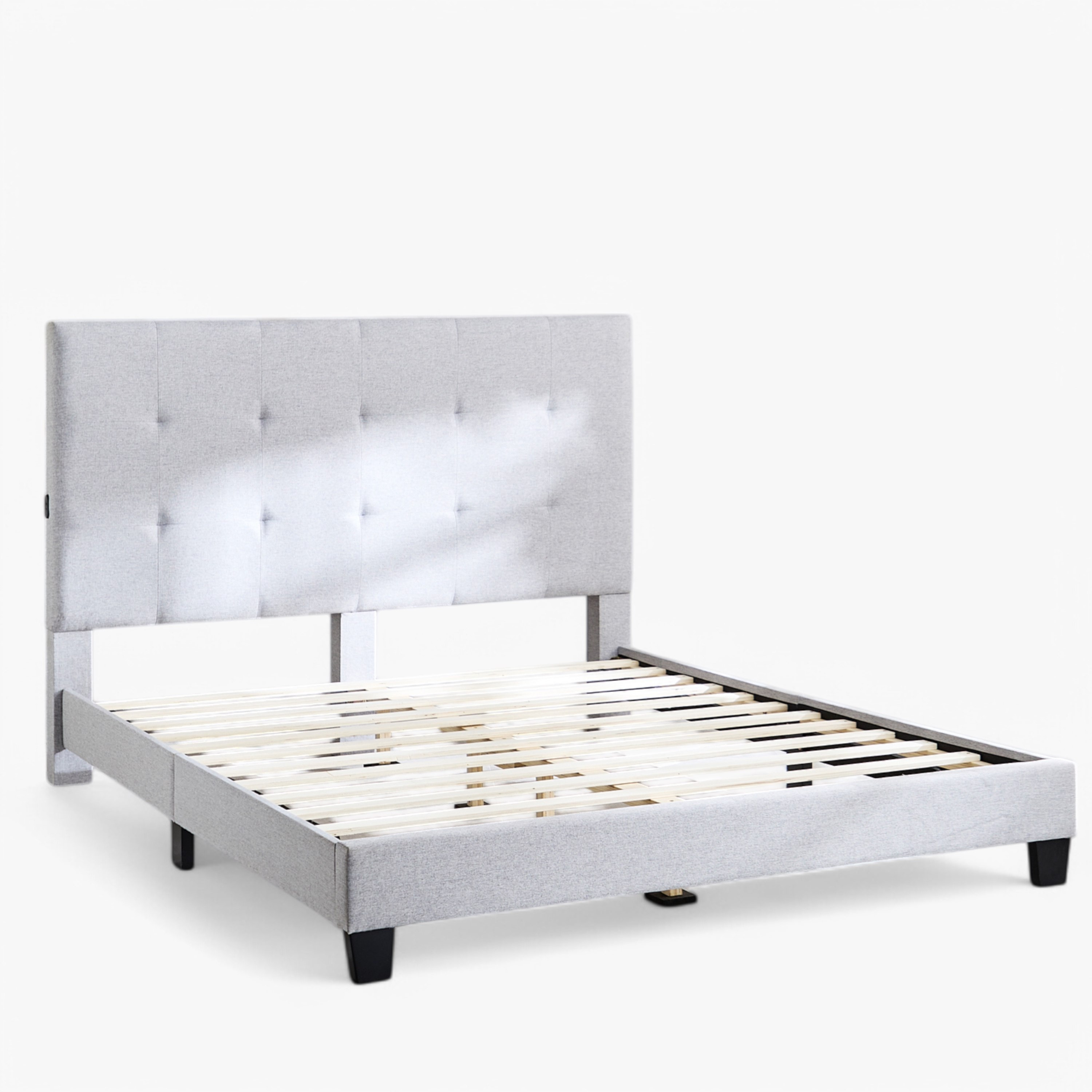 Movo Kulltorp Smart Upholstered Queen Bed - 160x200 cm-hbxbedroom-bedsandbedsets-beds-queen-image-10
