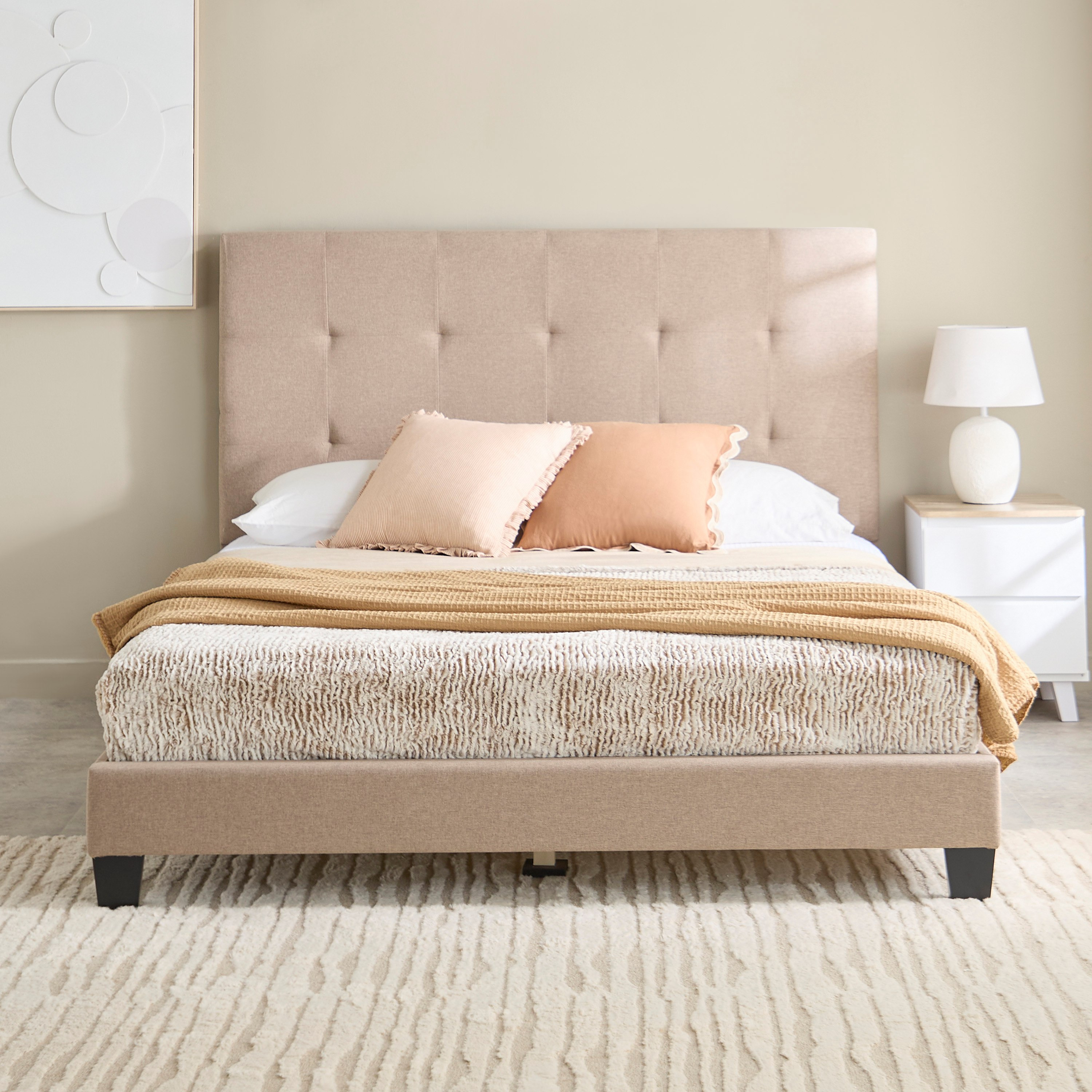 سرير كوين ذكي منجّد - كولتورب من موڤو - 160x200 سم-hbxbedroom-bedsandbedsets-beds-queen-image-2