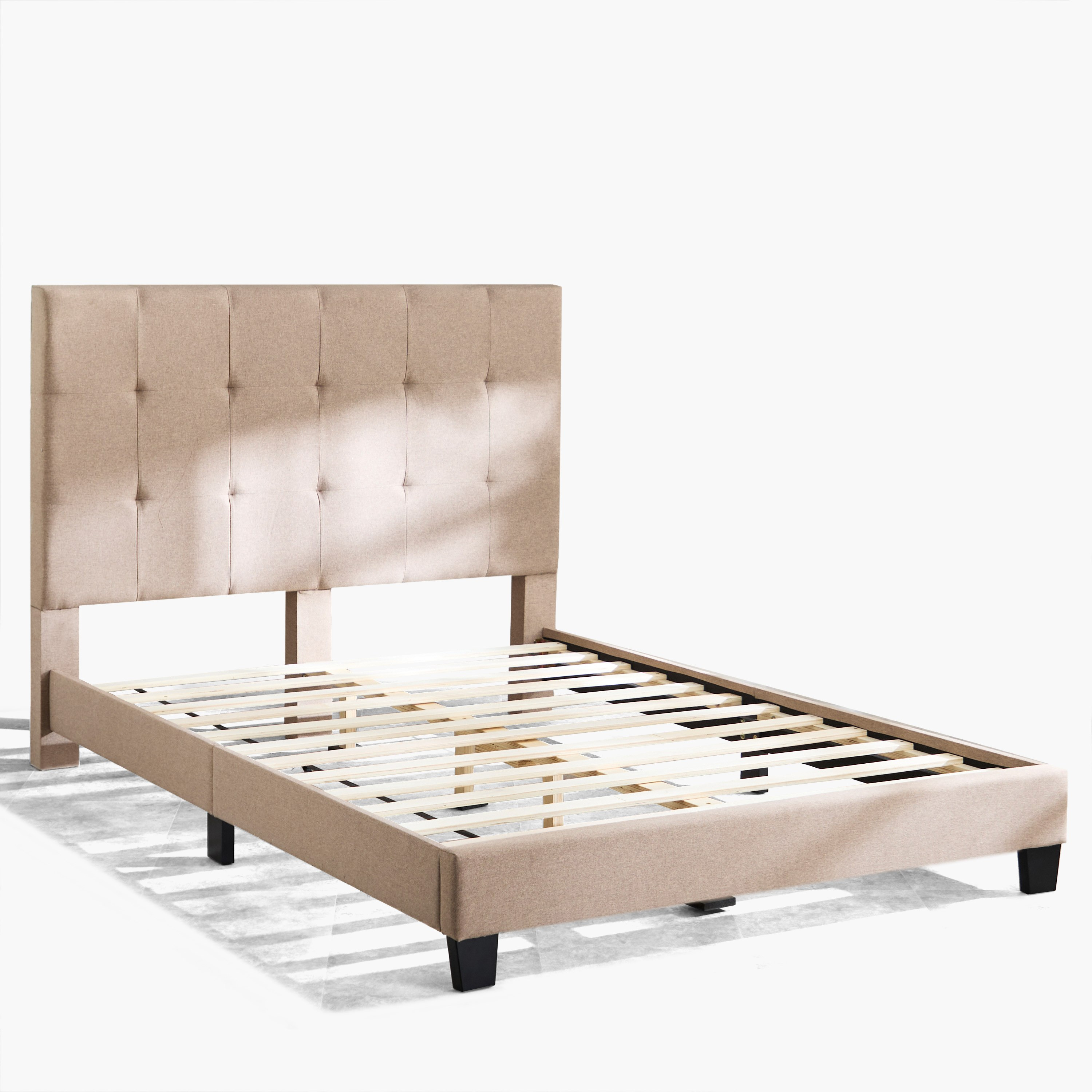 Movo Kulltorp Smart Upholstered Queen Bed - 140x200 cm-hbxbedroom-bedsandbedsets-beds-queen-image-10