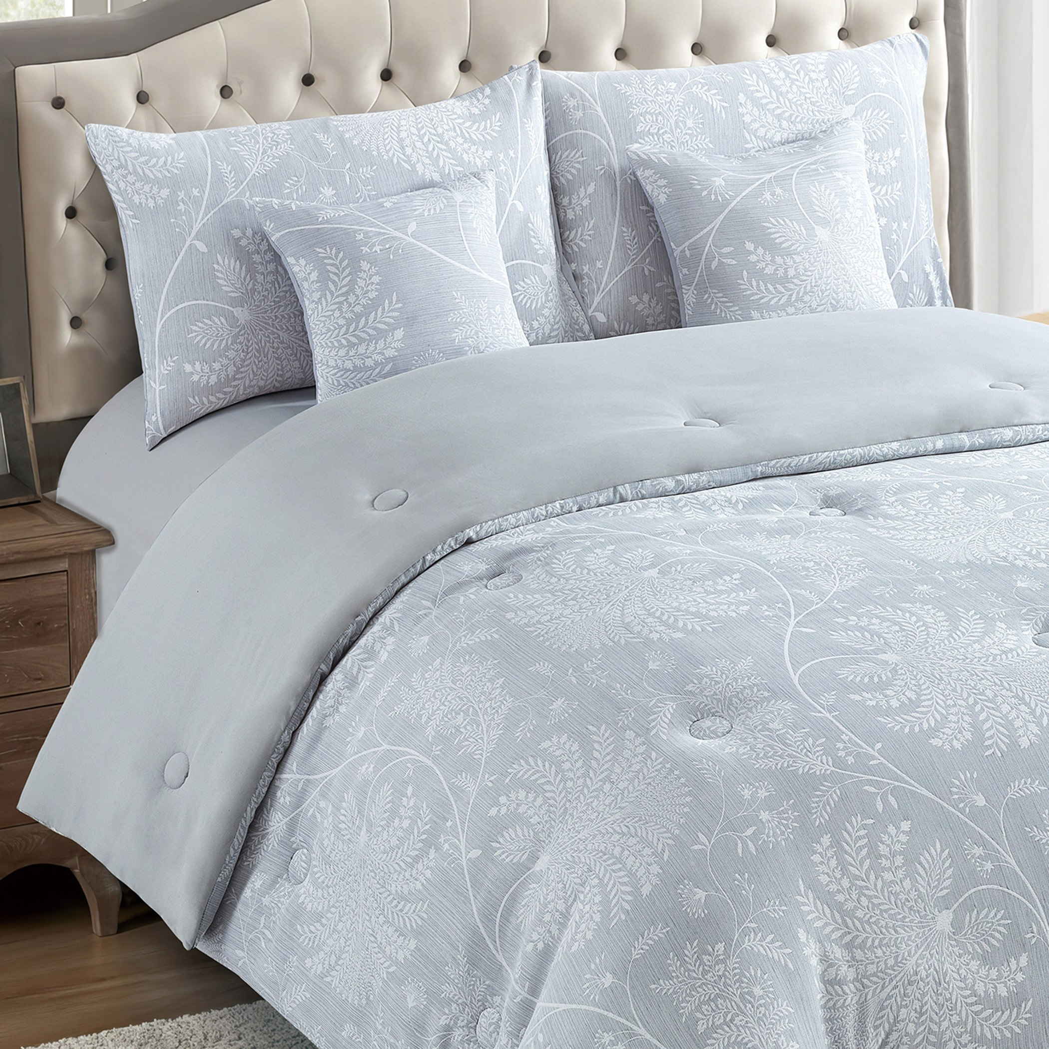 طقم لحاف كينج جاكارد 5 قطع من فين - 220x240 سم-hbxhomeware-hbxbedroom-image-1