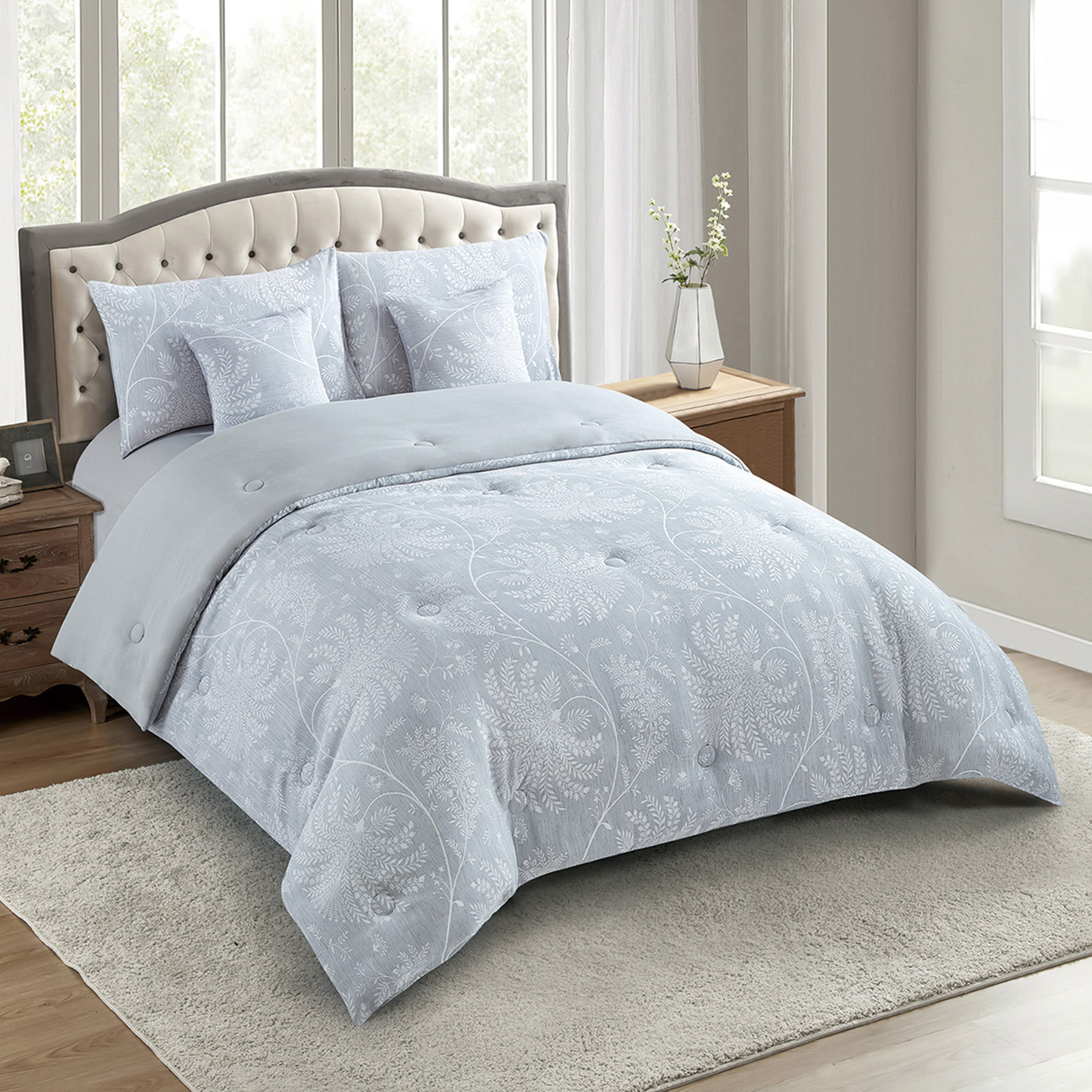 طقم لحاف كينج جاكارد 5 قطع من فين - 220x240 سم-hbxhomeware-hbxbedroom-image-2