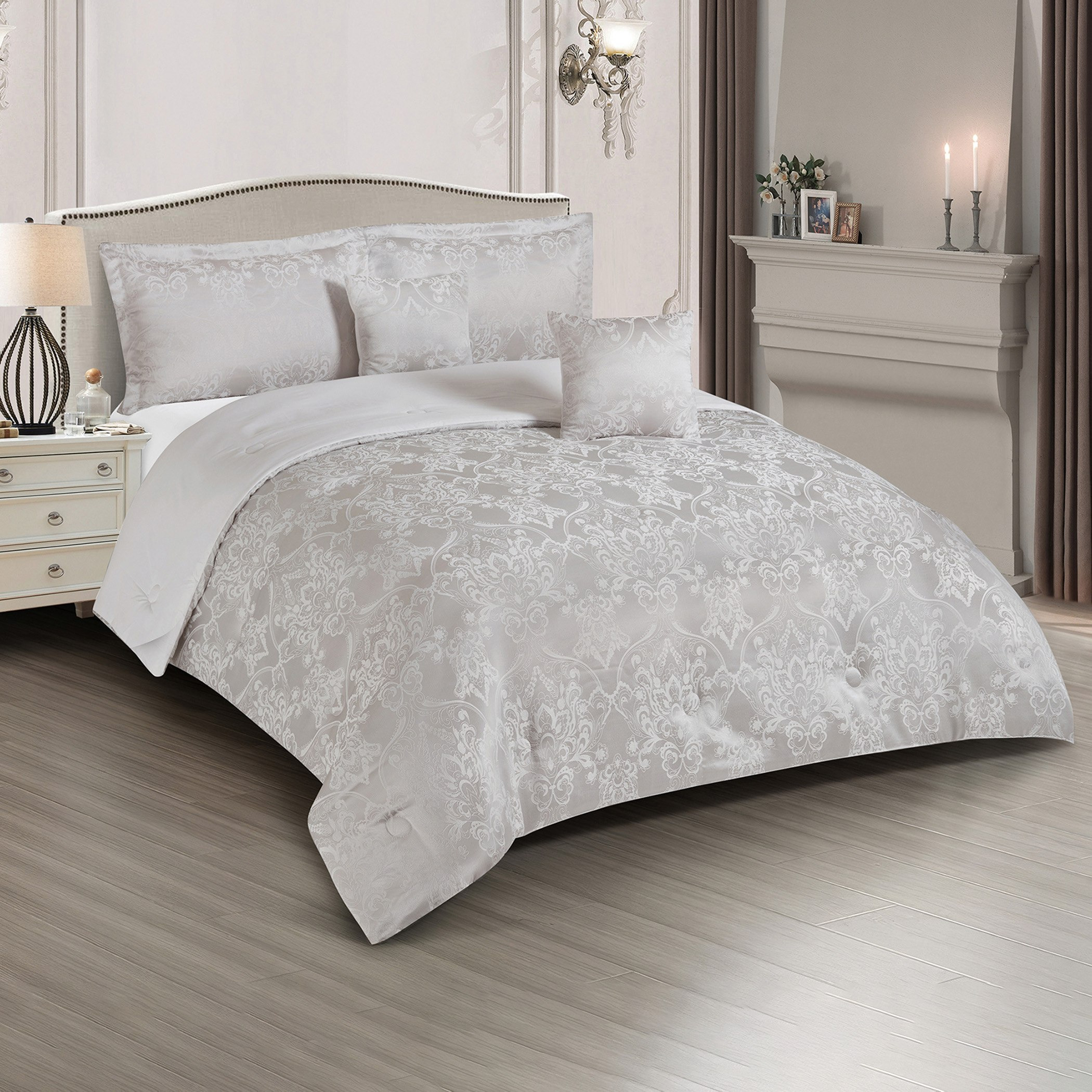 طقم لحاف كينج جاكارد 5 قطع من ترادو- 220x240 سم-hbxhomeware-hbxbedroom-image-2