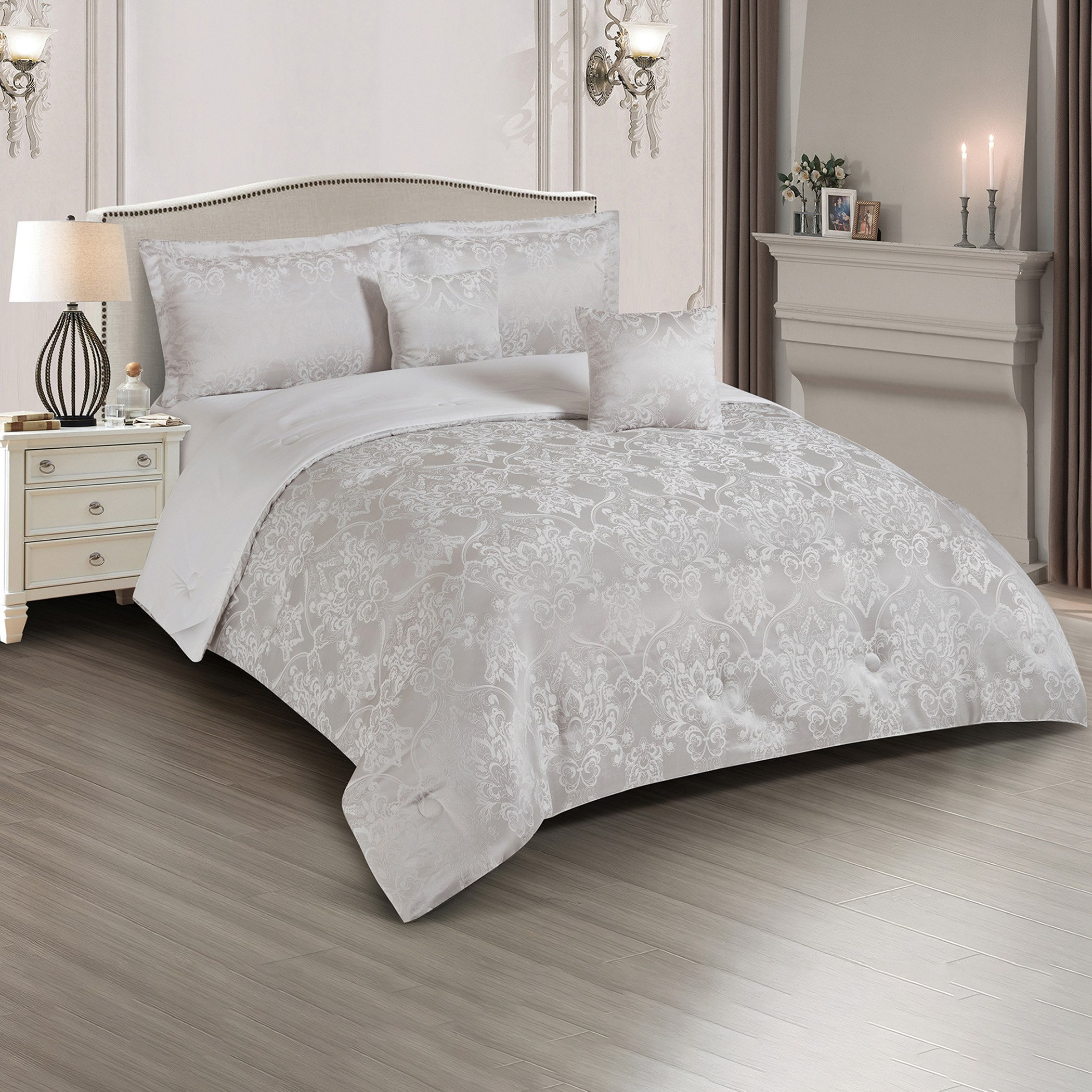 طقم لحاف كينج جاكارد 6 قطع من ترادو- 220x240 سم-hbxhomeware-hbxbedroom-image-2