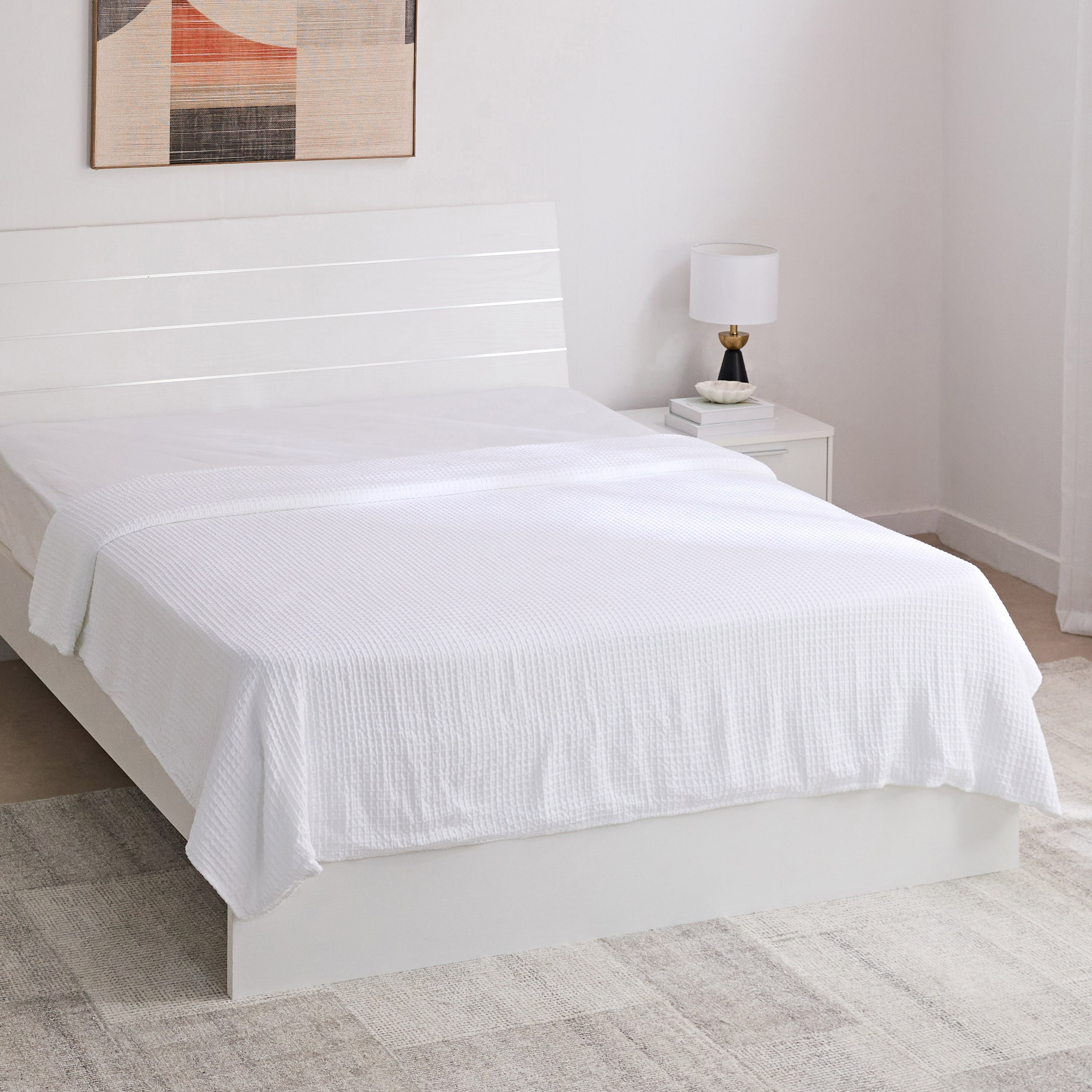 بطانية كوين وافل مزدوجة الطبقات من سيرين - 200x220 سم-hbxhomeware-hbxbedroom-image-1