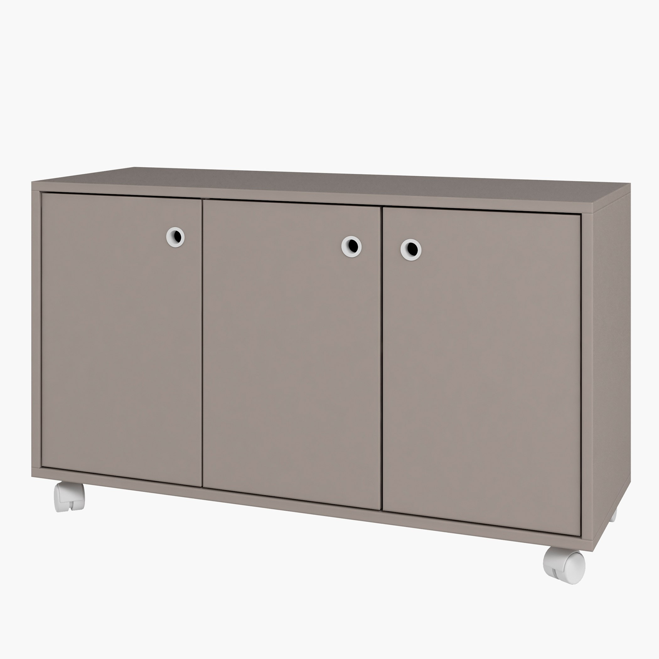 خزانة جانبية متعددة الأغراض 3 أبواب مع عجلات من بيانكا لوندرينا-hbxfurniture-diningroom-buffetsandsideboards-image-2