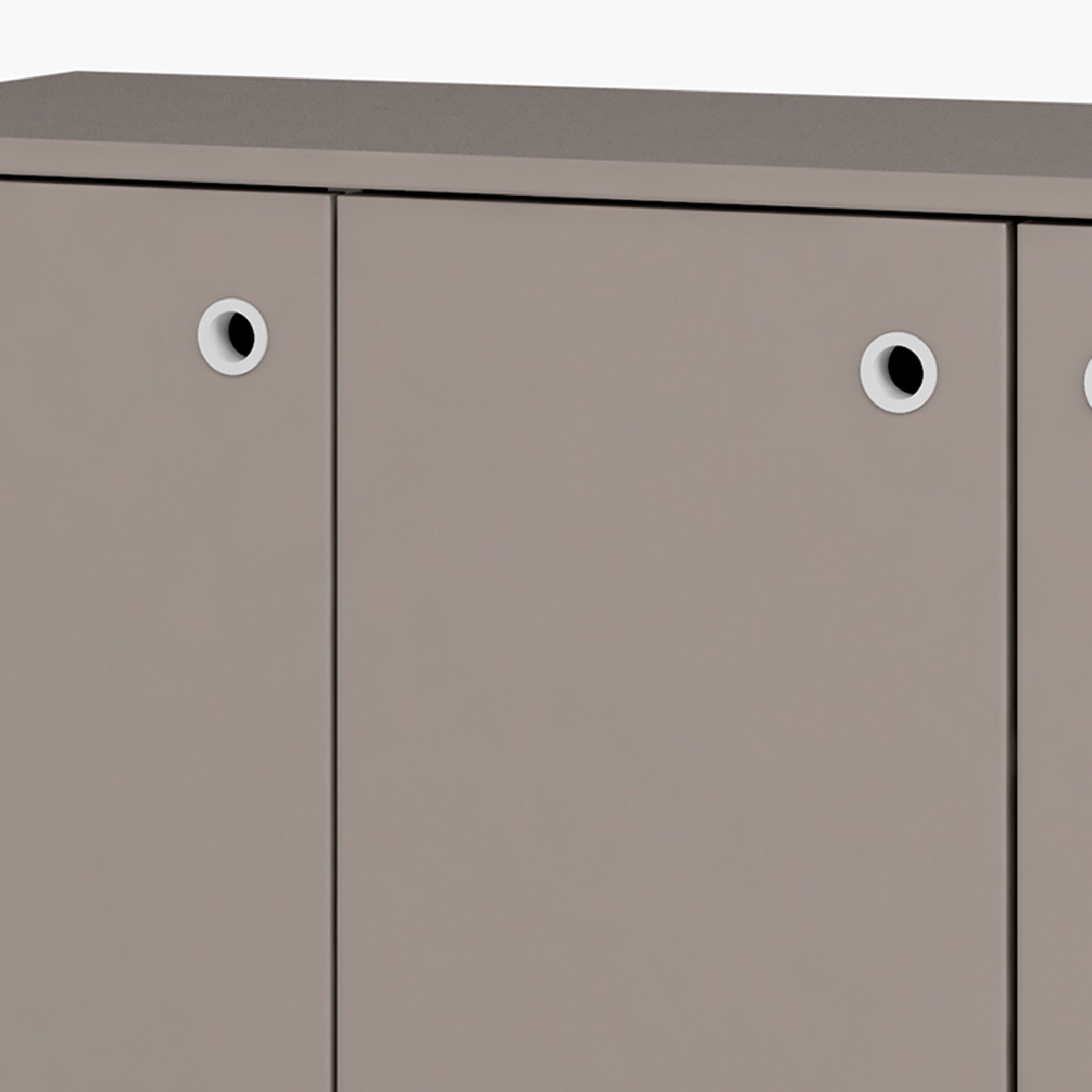 خزانة جانبية متعددة الأغراض 3 أبواب مع عجلات من بيانكا لوندرينا-hbxfurniture-diningroom-buffetsandsideboards-image-4