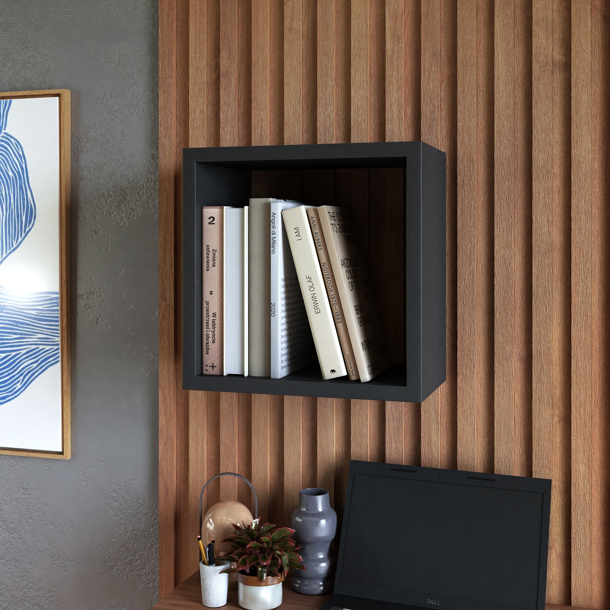 رف متعدد الأغراض إيبوني من بيانكا-hbxfurniture-mediaunitsandstorage-wallshelves-image-1