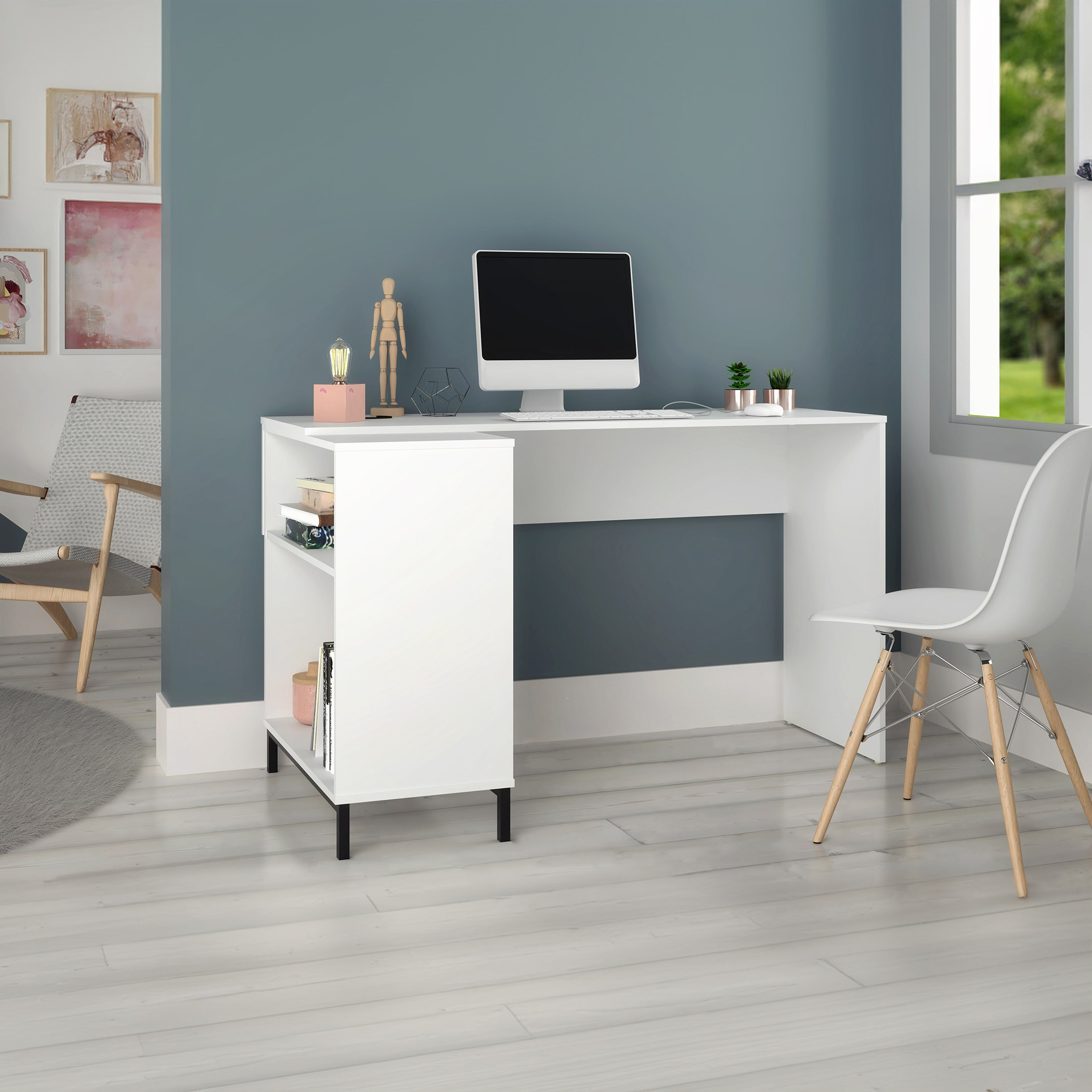 Bianca Theo L-Shape Study Desk-hbxfurniture-office-desks-image-1