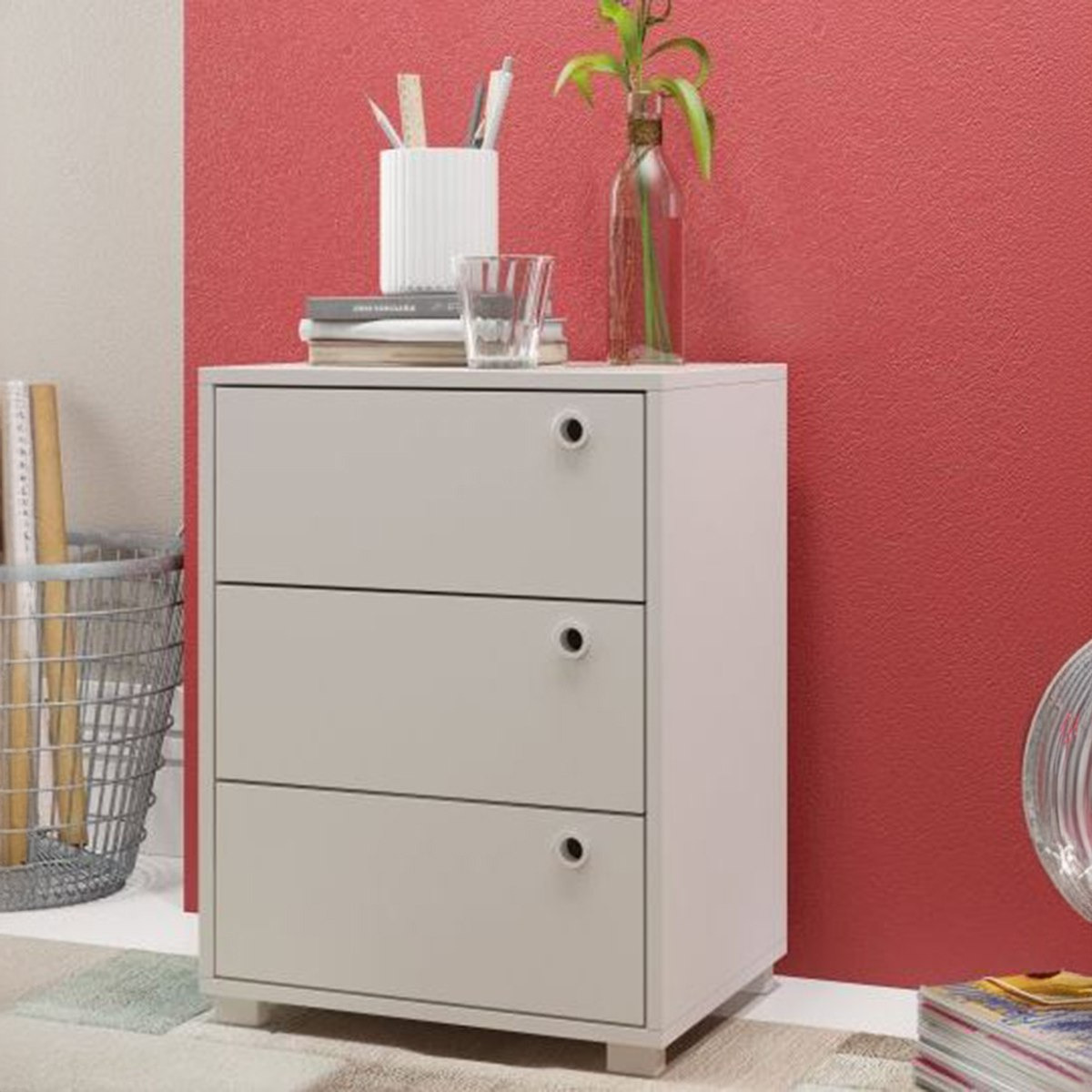 خزانة متعددة الأغراض بثلاثة أدراج ثيو من بيانكا-hbxfurniture-office-bookcases-image-1