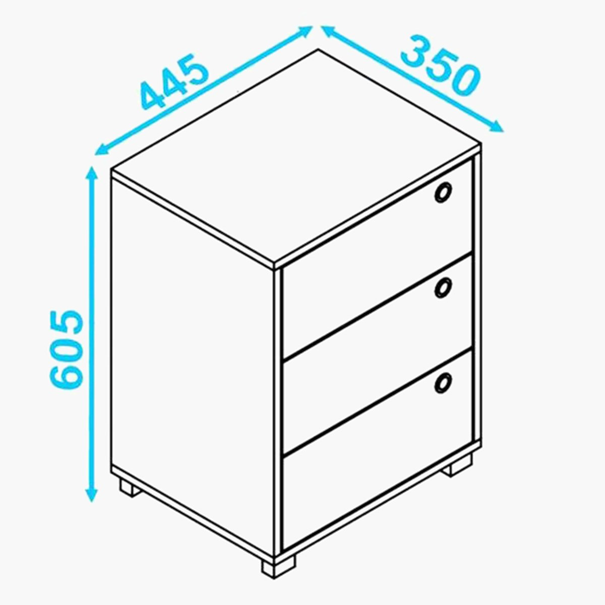 خزانة متعددة الأغراض بثلاثة أدراج ثيو من بيانكا-hbxfurniture-office-bookcases-image-7