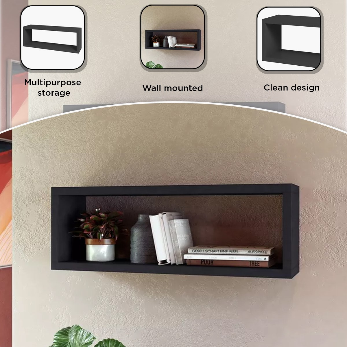 رف طويل متعدد الأغراض إيبوني من بيانكا-hbxfurniture-mediaunitsandstorage-wallshelves-image-5