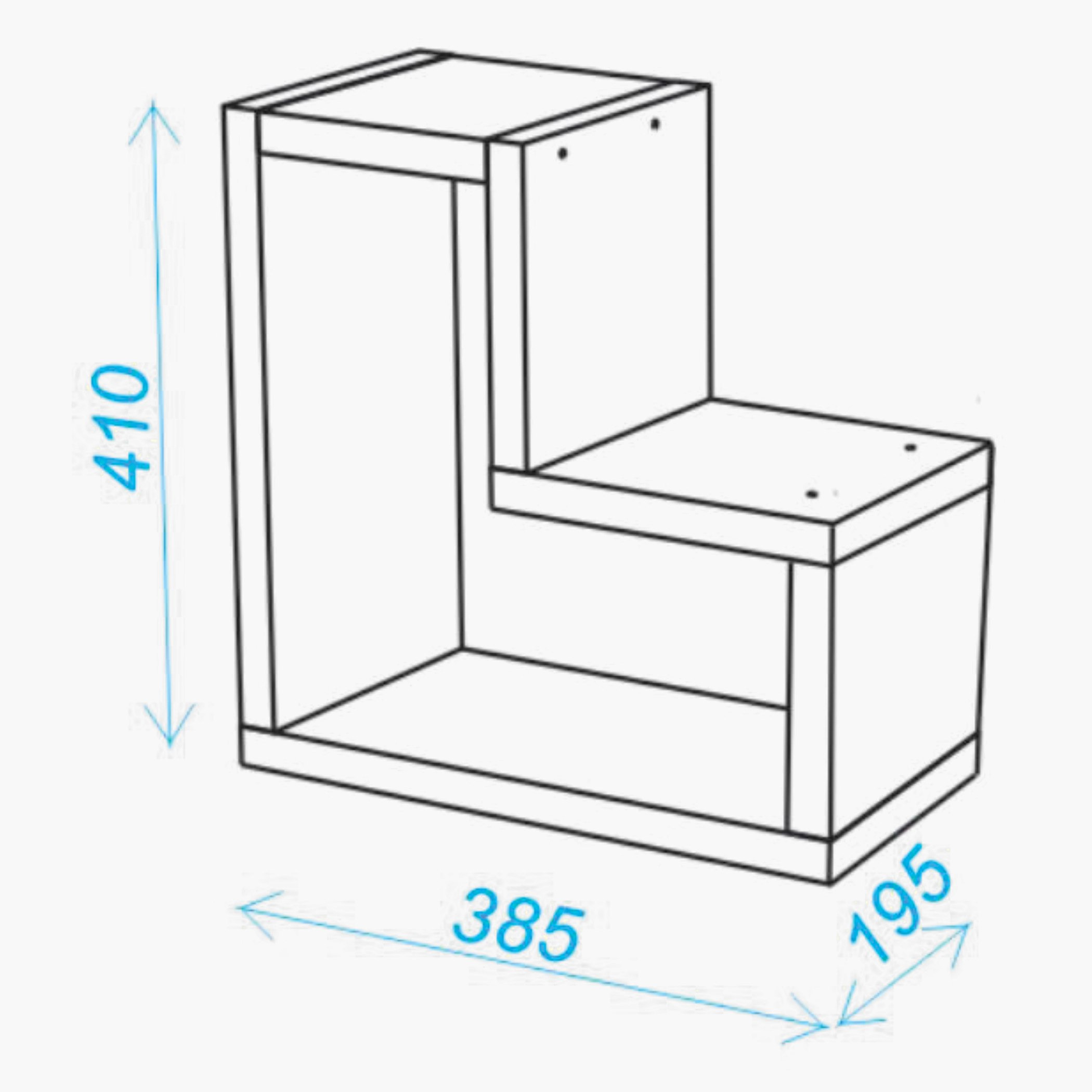 Bianca Ebony Multipurpose Step Shelf-hbxfurniture-mediaunitsandstorage-wallshelves-image-7