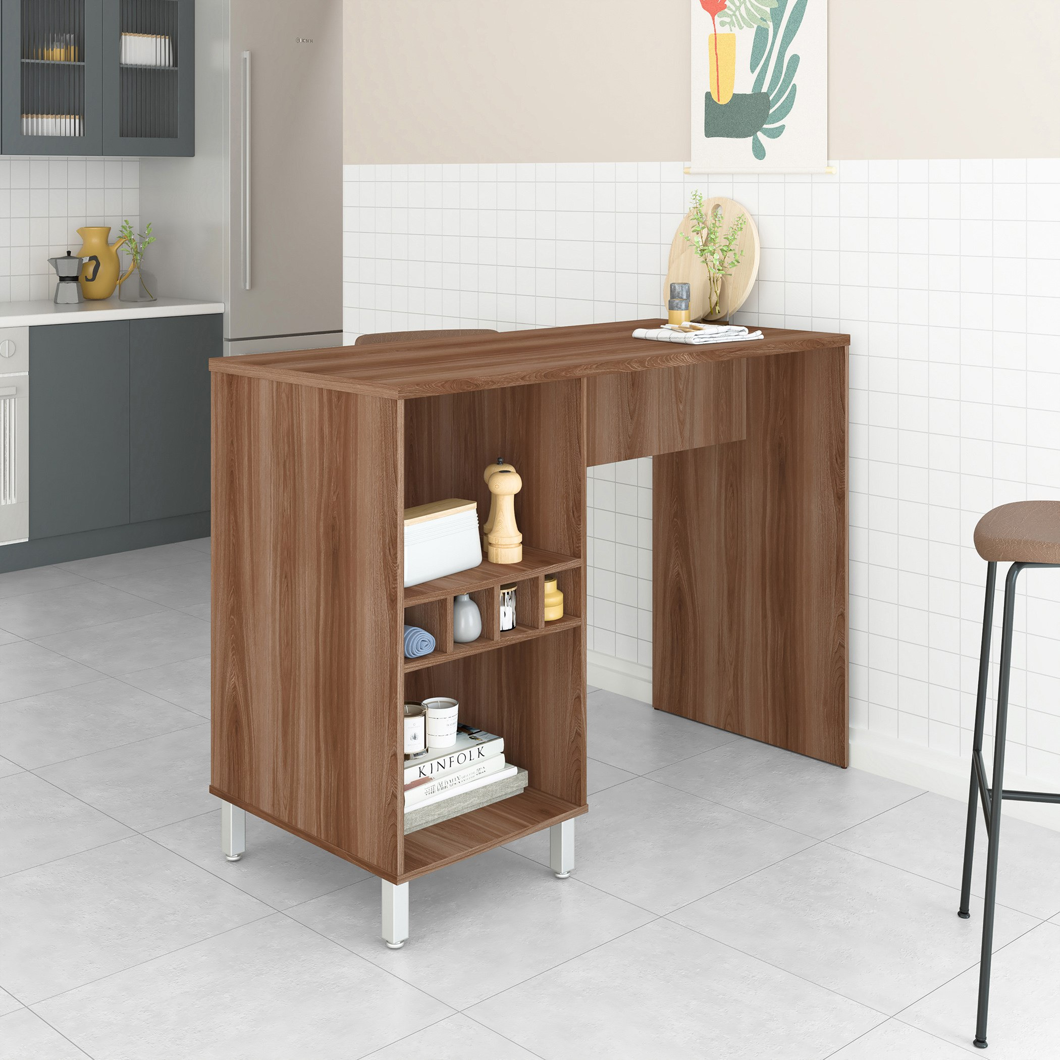 مكتب دراسة كبير مع رفين من بيانكا وودي-hbxfurniture-office-desks-image-1