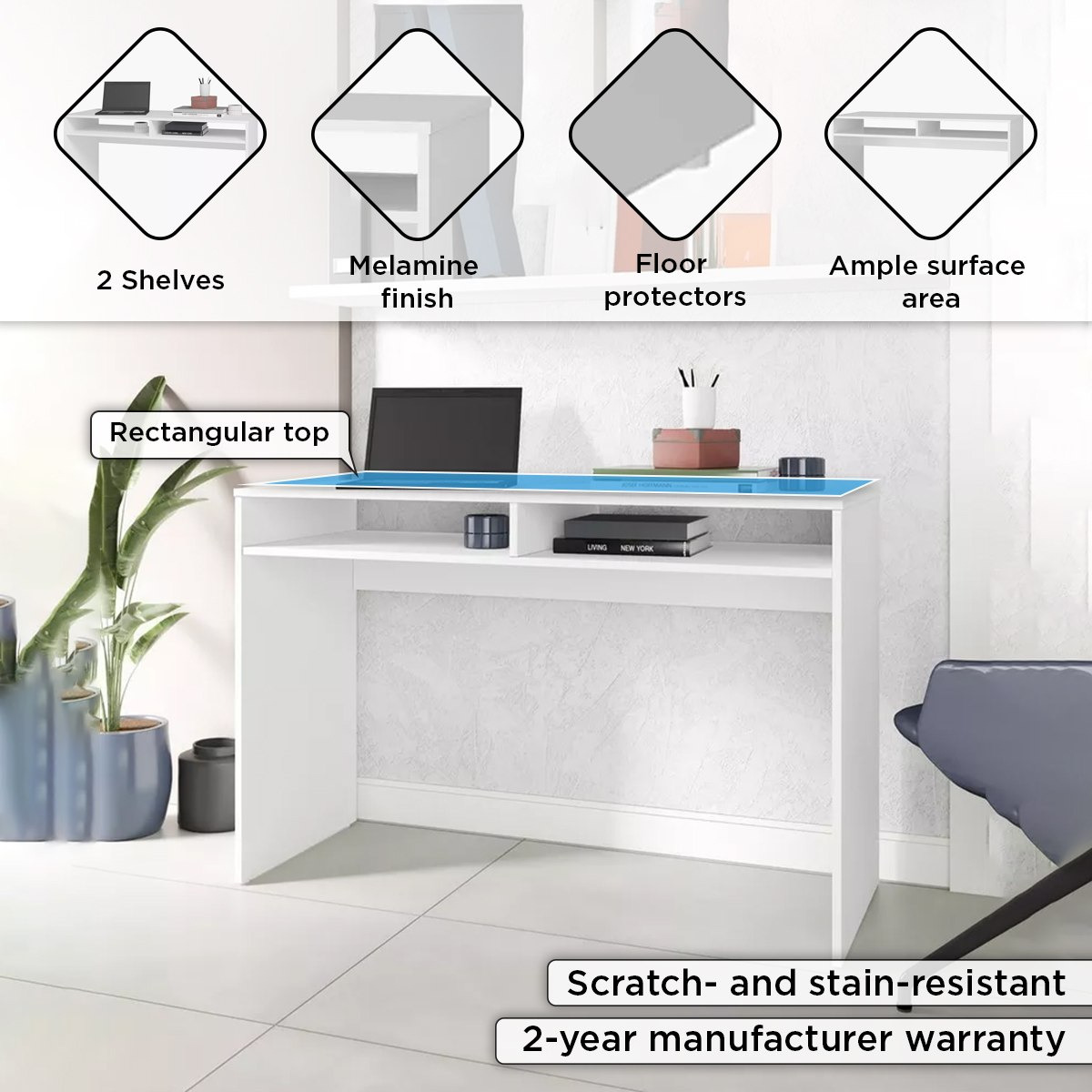 مكتب دراسة مع رفين ثيو من بيانكا-hbxfurniture-office-desks-image-4