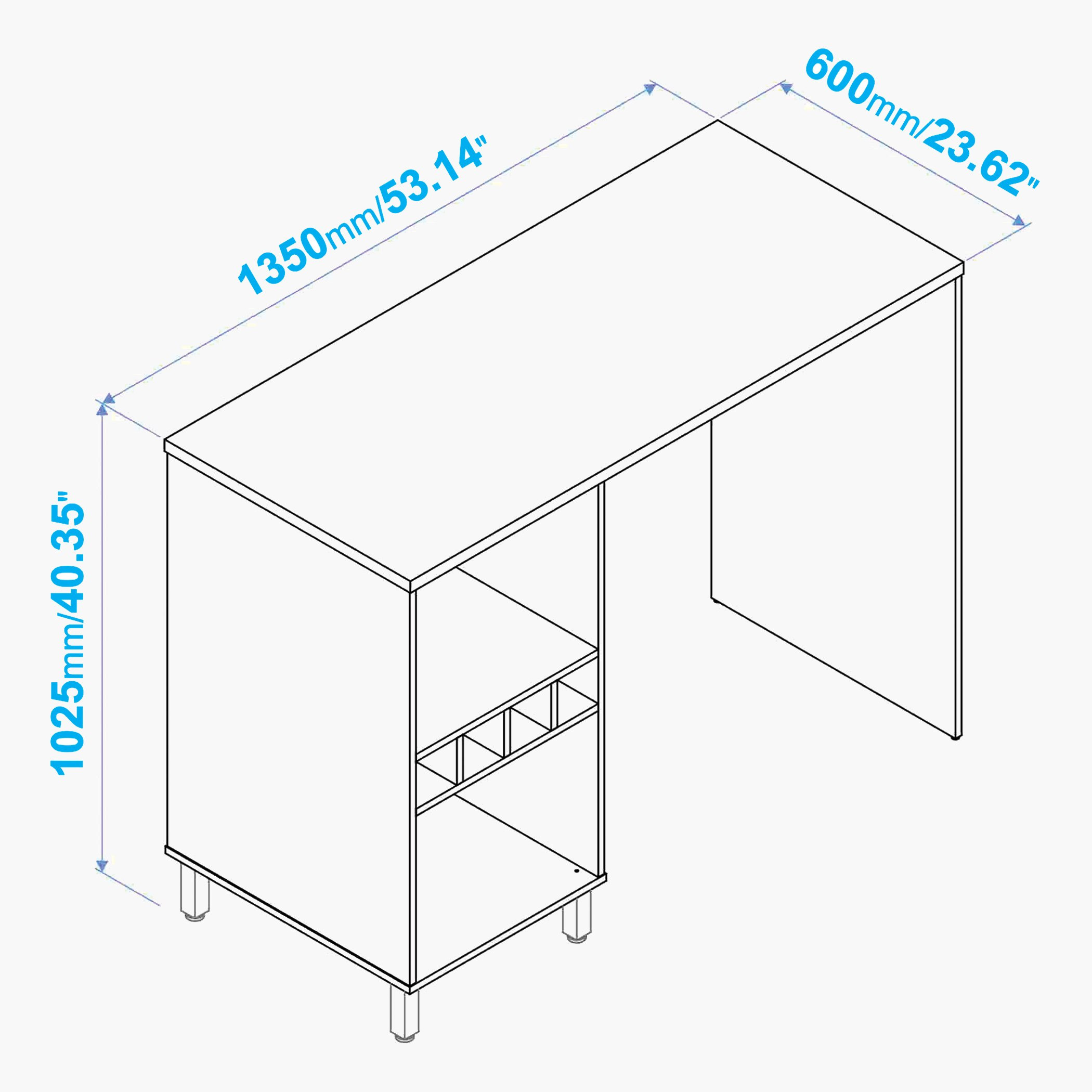 مكتب دراسة مع مساحة تخزين ثيو من بيانكا-hbxfurniture-office-desks-image-6