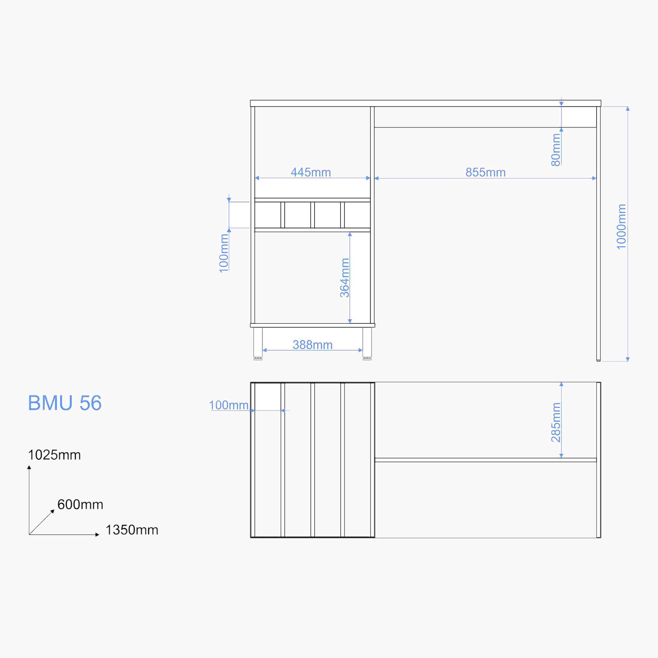 مكتب دراسة مع مساحة تخزين ثيو من بيانكا-hbxfurniture-office-desks-image-7