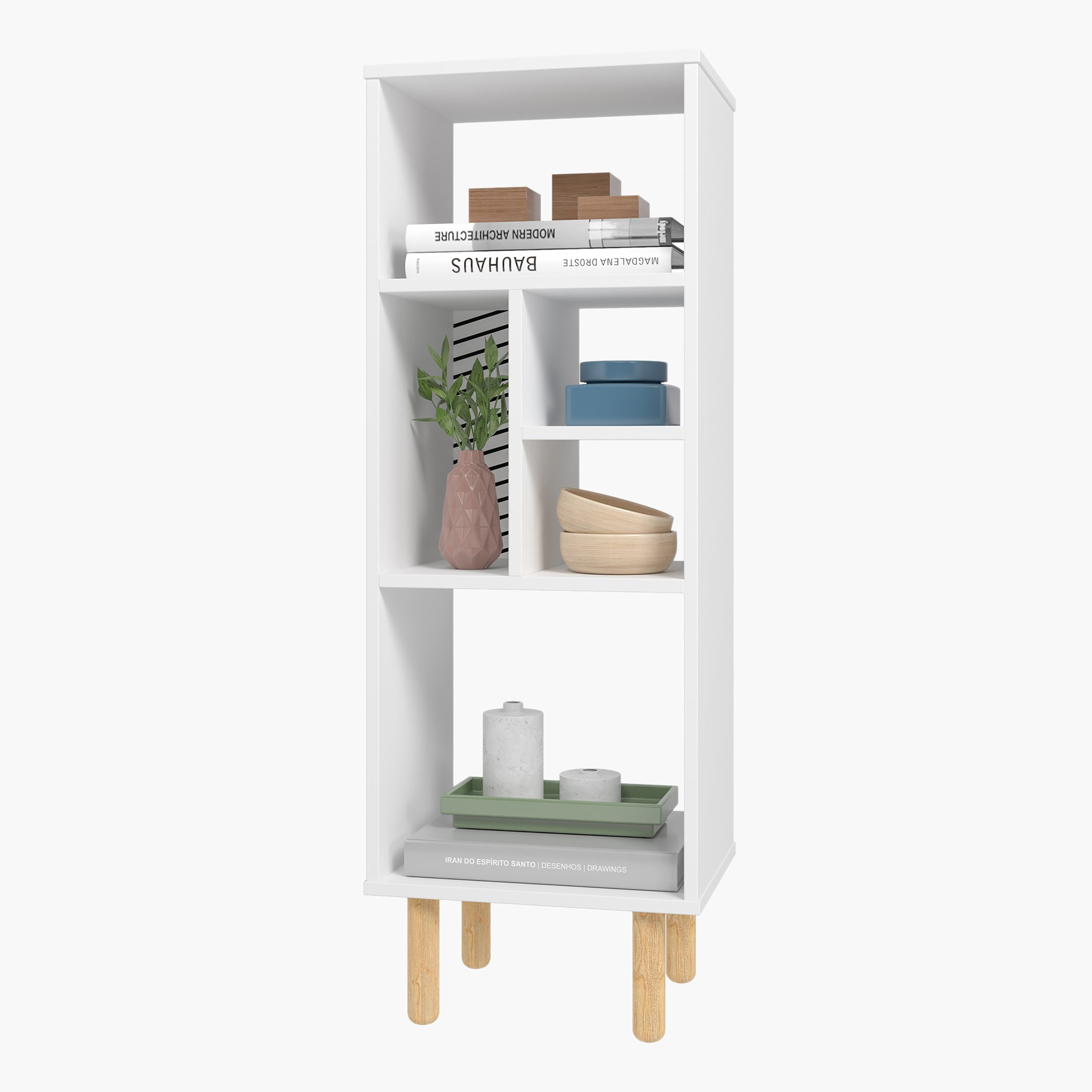 خزانة كتب متعددة الأغراض 5 أرفف ثيو من بيانكا-hbxfurniture-office-bookcases-image-3