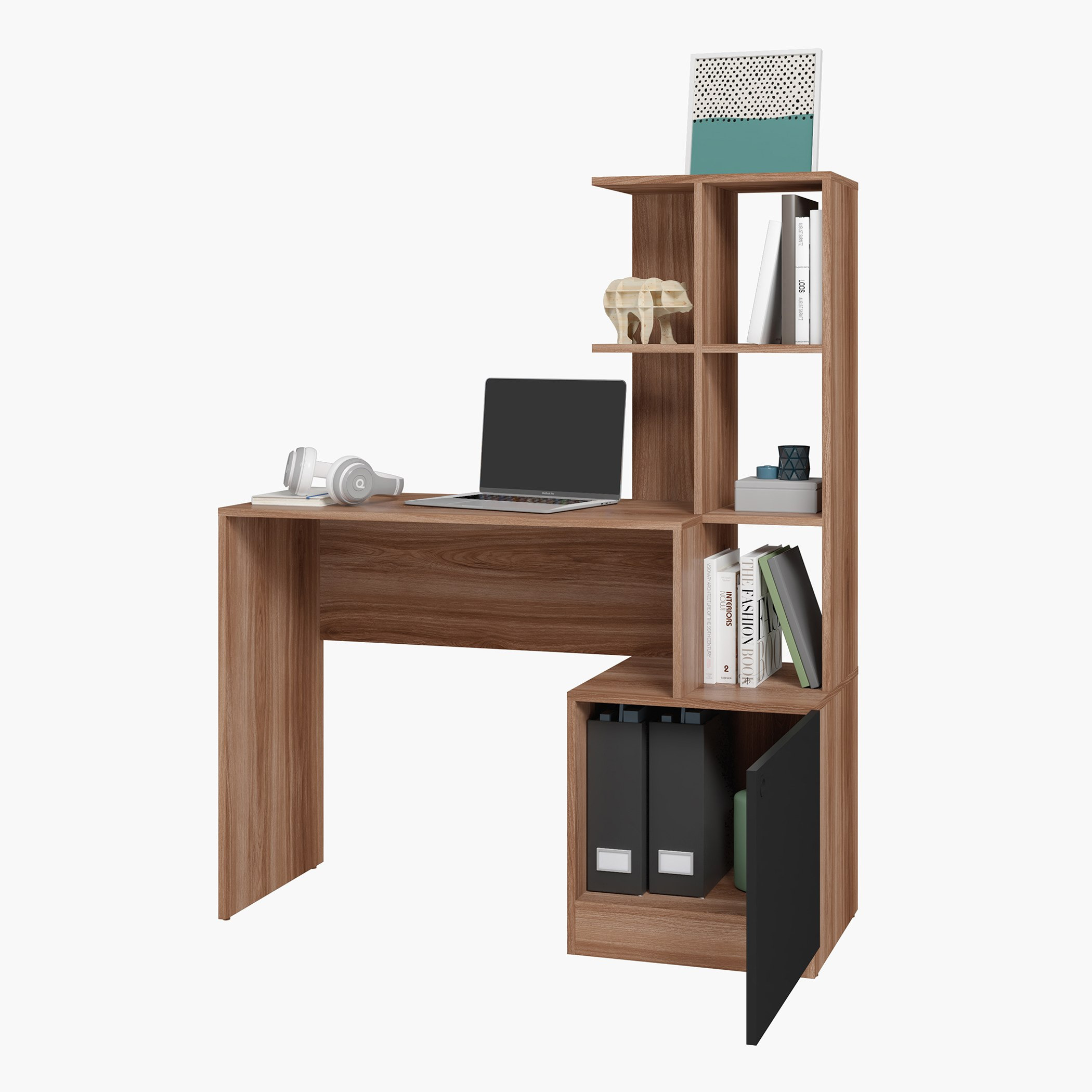 مكتب دراسة مع خزانة وودي من بيانكا-hbxfurniture-office-desks-image-3