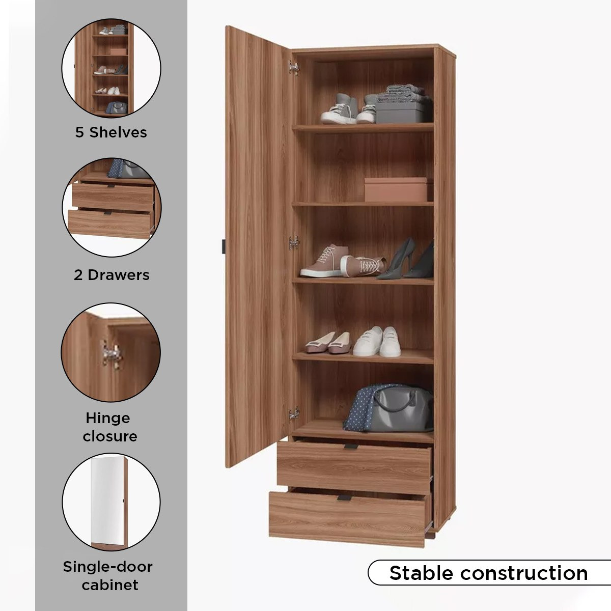 خزانة طويلة متعددة الاستخدام باب واحد و2 درج مع مرآة من بيانكا وودي-hbxbedroom-shoecabinetsandracks-image-5