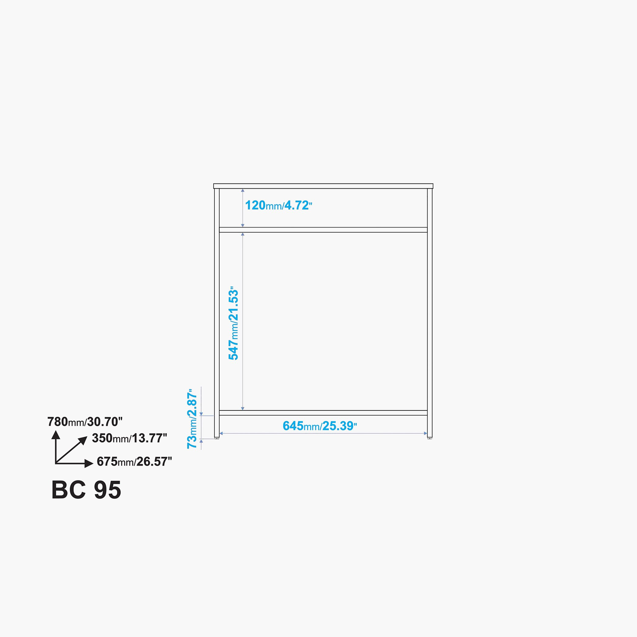 Bianca Woody Basic Study Desk with Shelf-hbxfurniture-office-desks-image-7