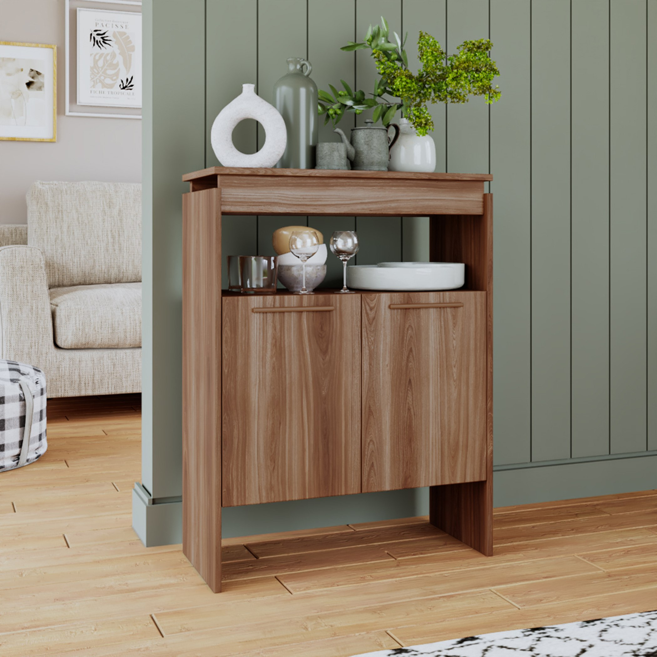 خزانة بوفيه جانبية 2 أبواب من بيانكا وودي-hbxfurniture-diningroom-buffetsandsideboards-image-1