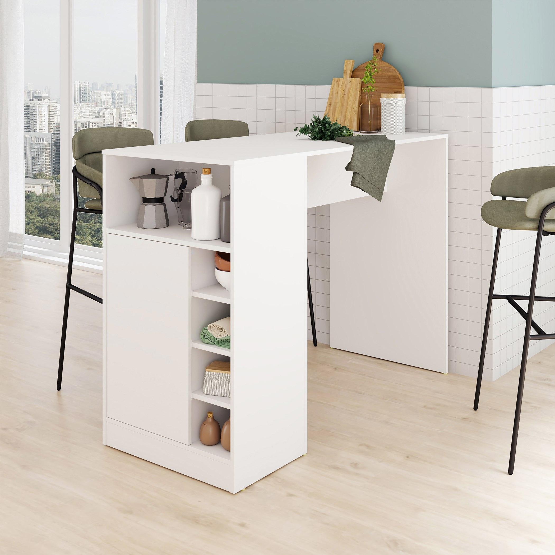 مكتب دراسة على شكل حرف L مع مساحة تخزين ثيو من بيانكا-hbxfurniture-office-desks-image-1