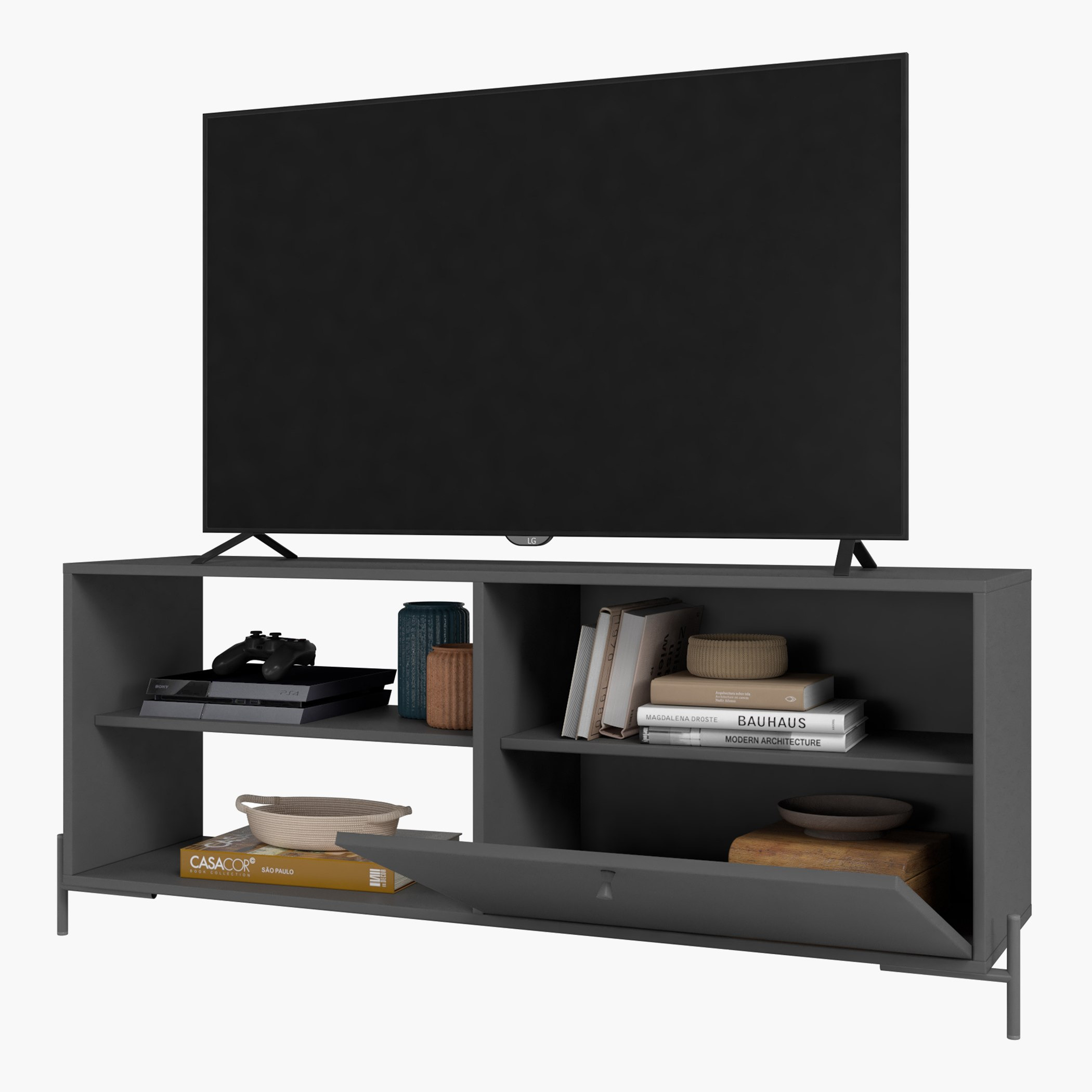 خزانة جانبية متعددة الأغراض إبوني من بيانكا-hbxfurniture-office-bookcases-image-7