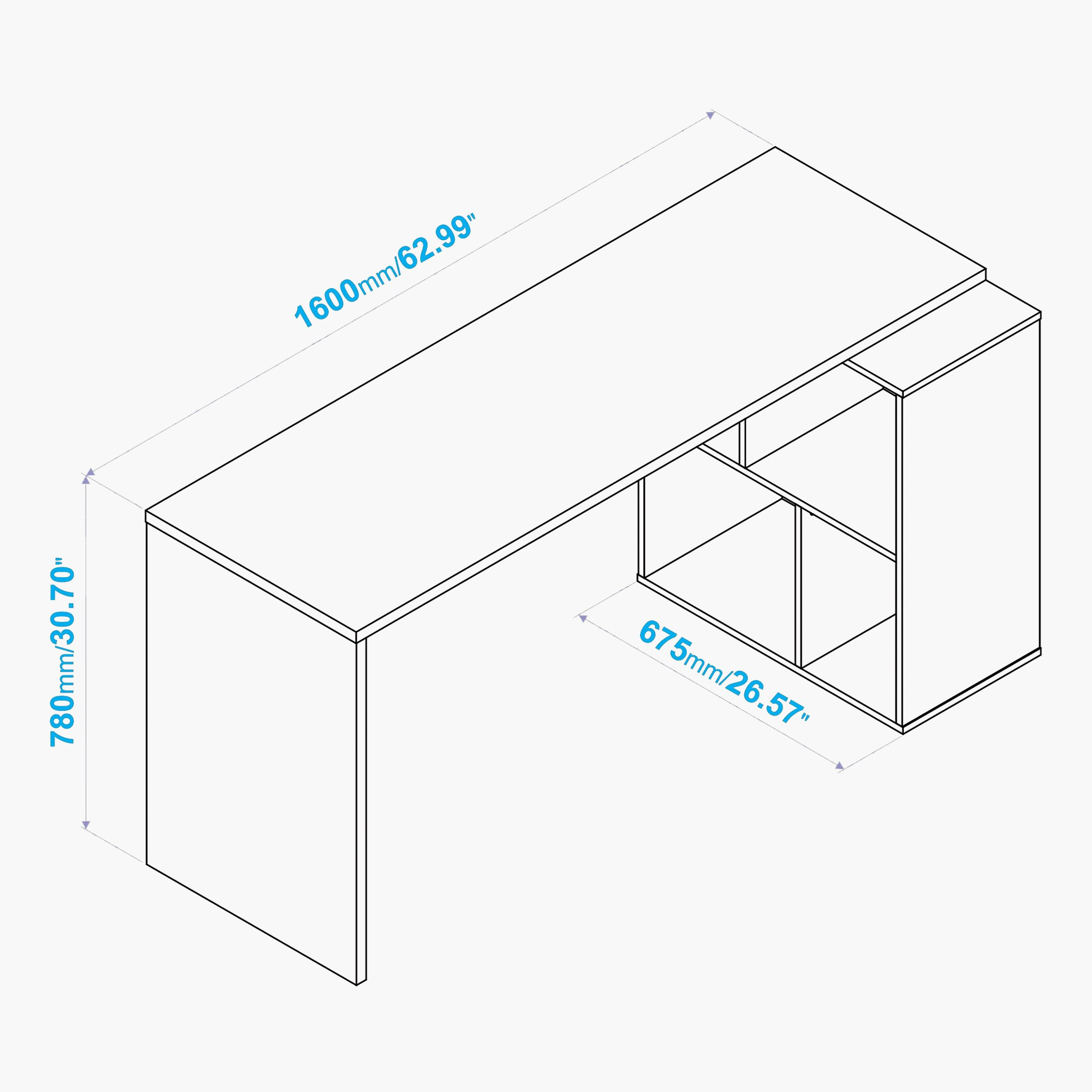 Bianca Theo Study Desk with Inside Storage-hbxfurniture-office-desks-image-5