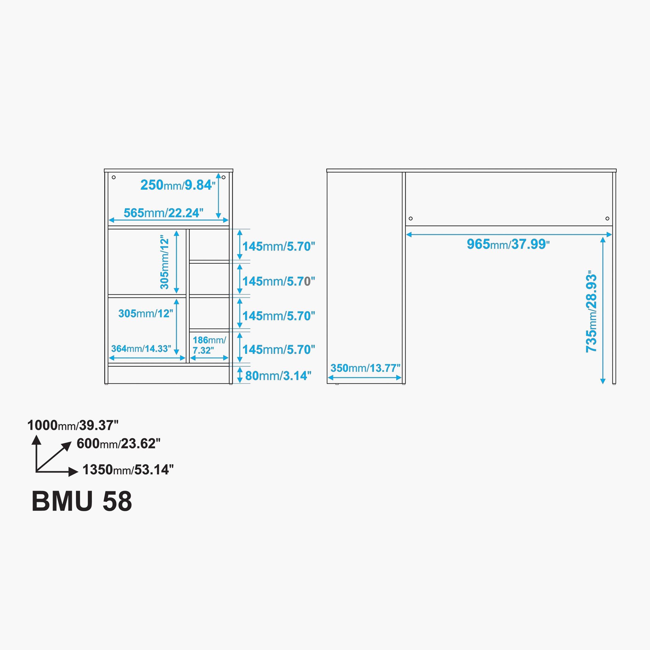 مكتب دراسة مع وحدة تخزين داخلية وودي من بيانكا-hbxfurniture-office-desks-image-6