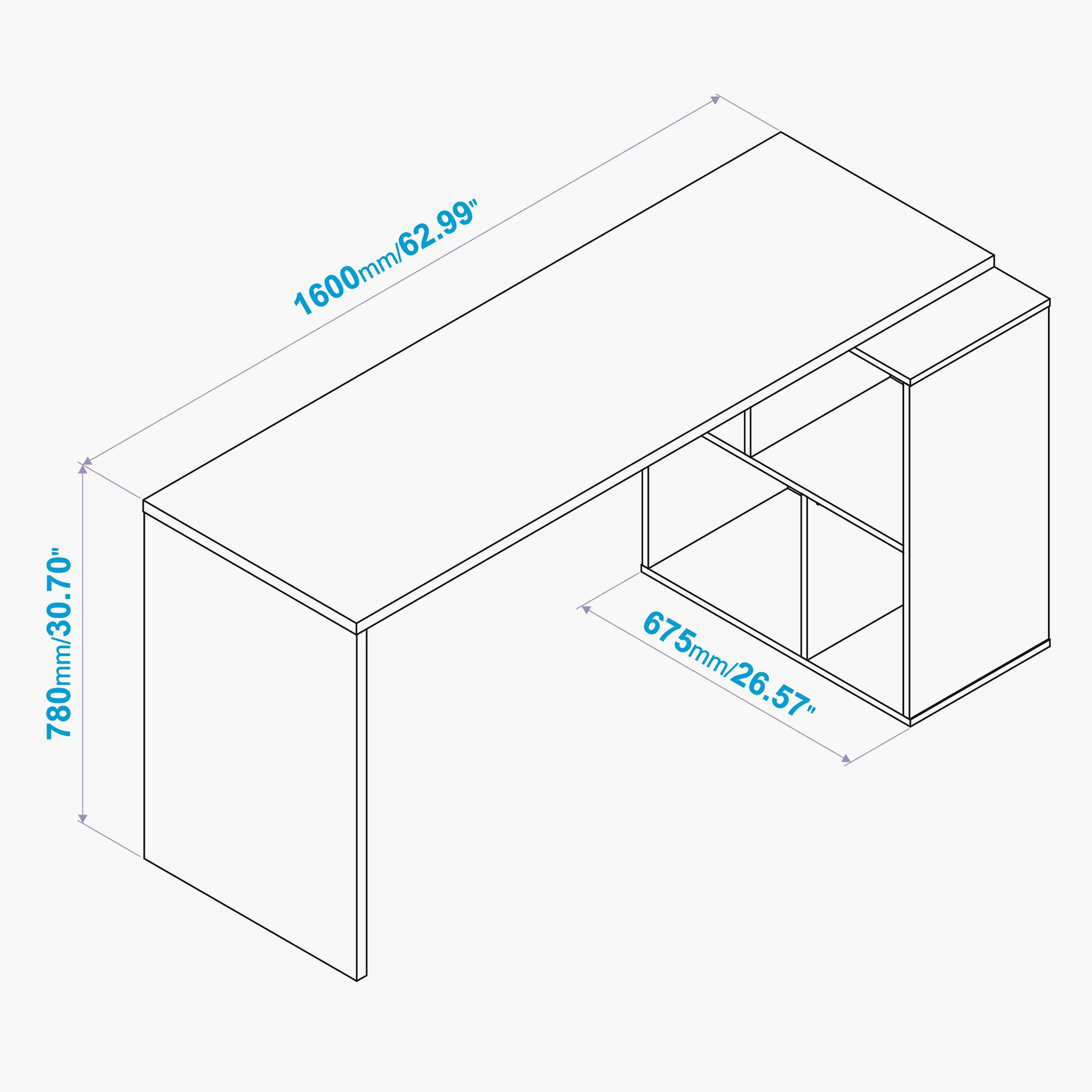 مكتب دراسة مع وحدة تخزين داخلية وودي من بيانكا-hbxfurniture-office-desks-image-6