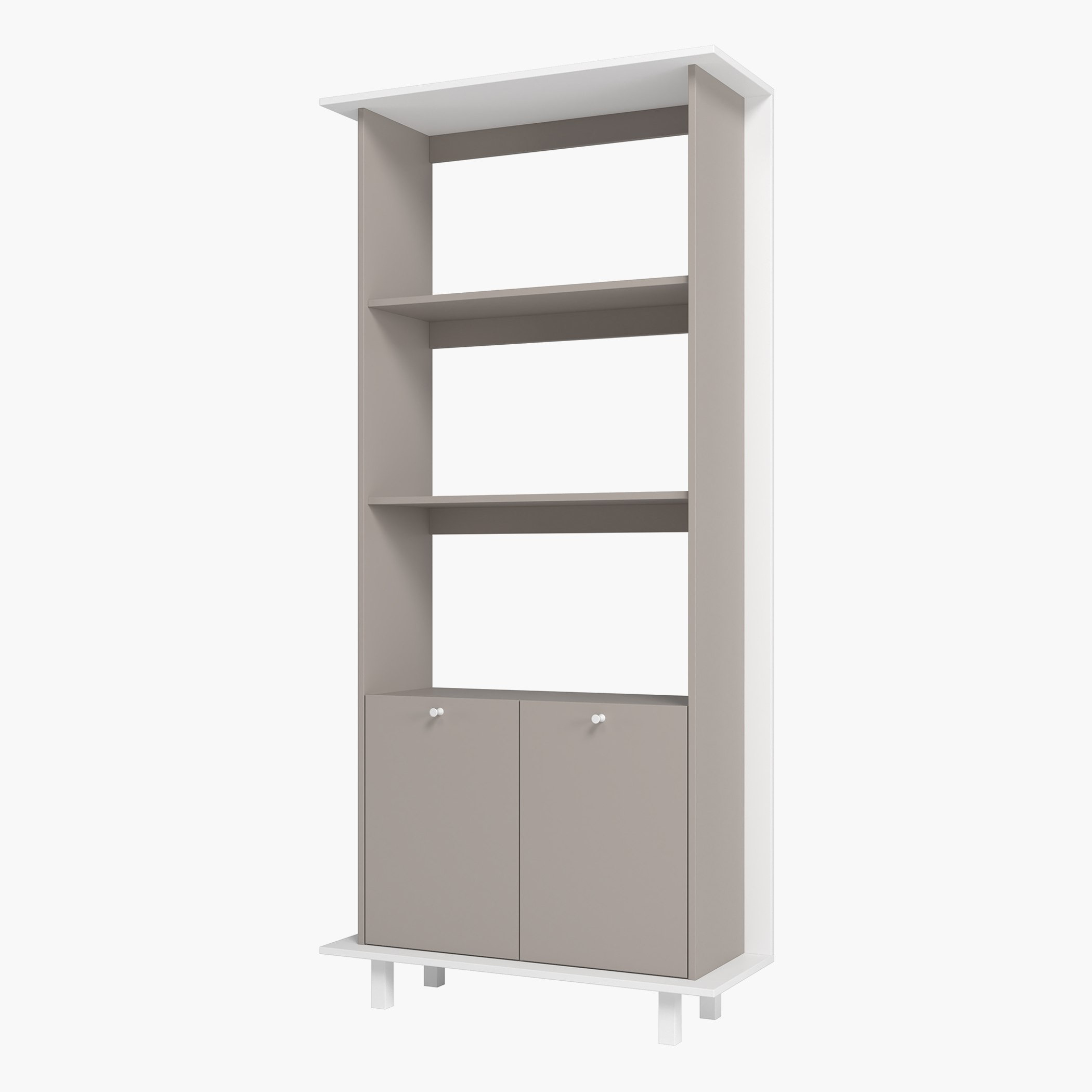 خزانة مفتوحة متعددة الأغراض ببابين و3 أرفف من بيانكا ثيو-hbxfurniture-office-bookcases-image-3