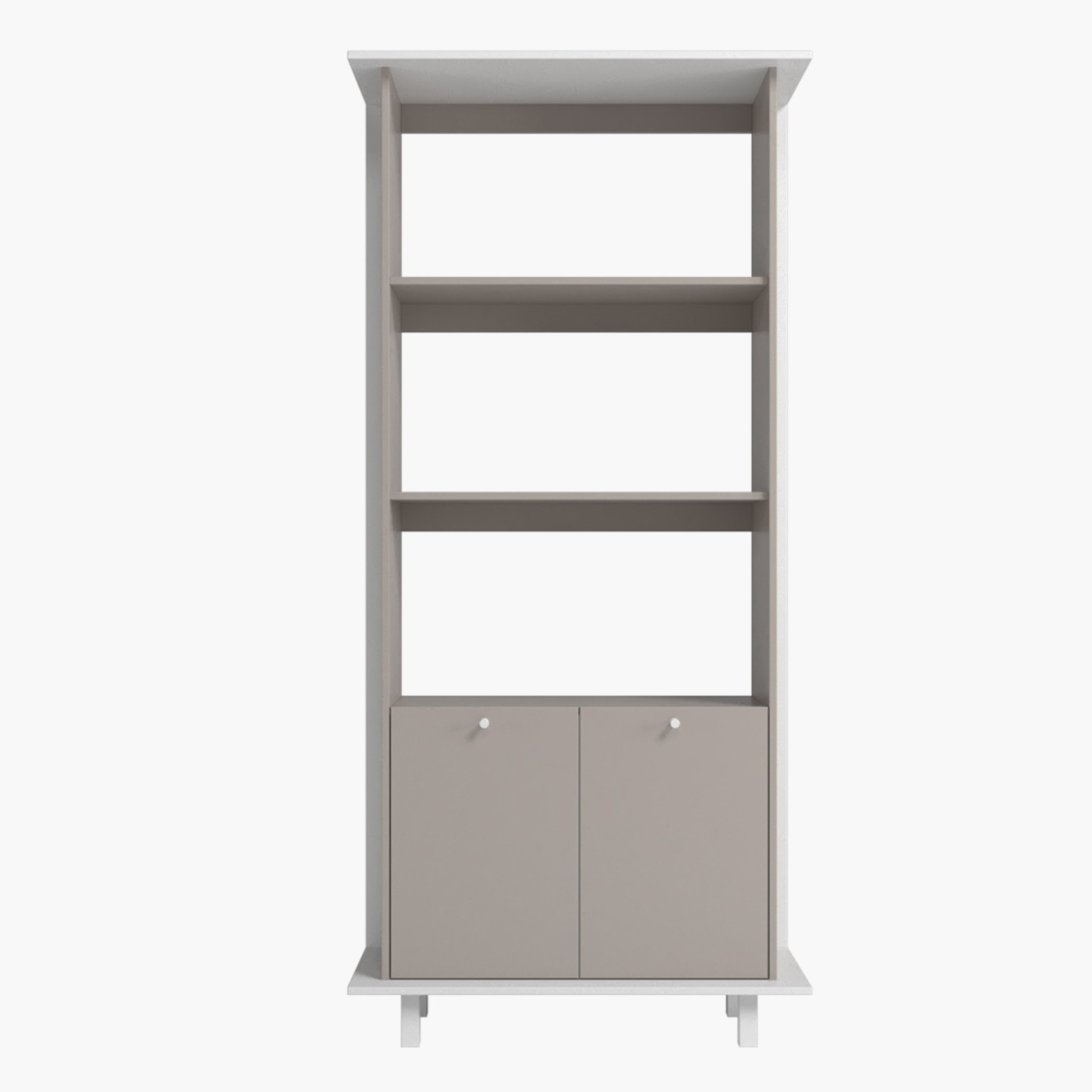 خزانة مفتوحة متعددة الأغراض ببابين و3 أرفف من بيانكا ثيو-hbxfurniture-office-bookcases-image-4