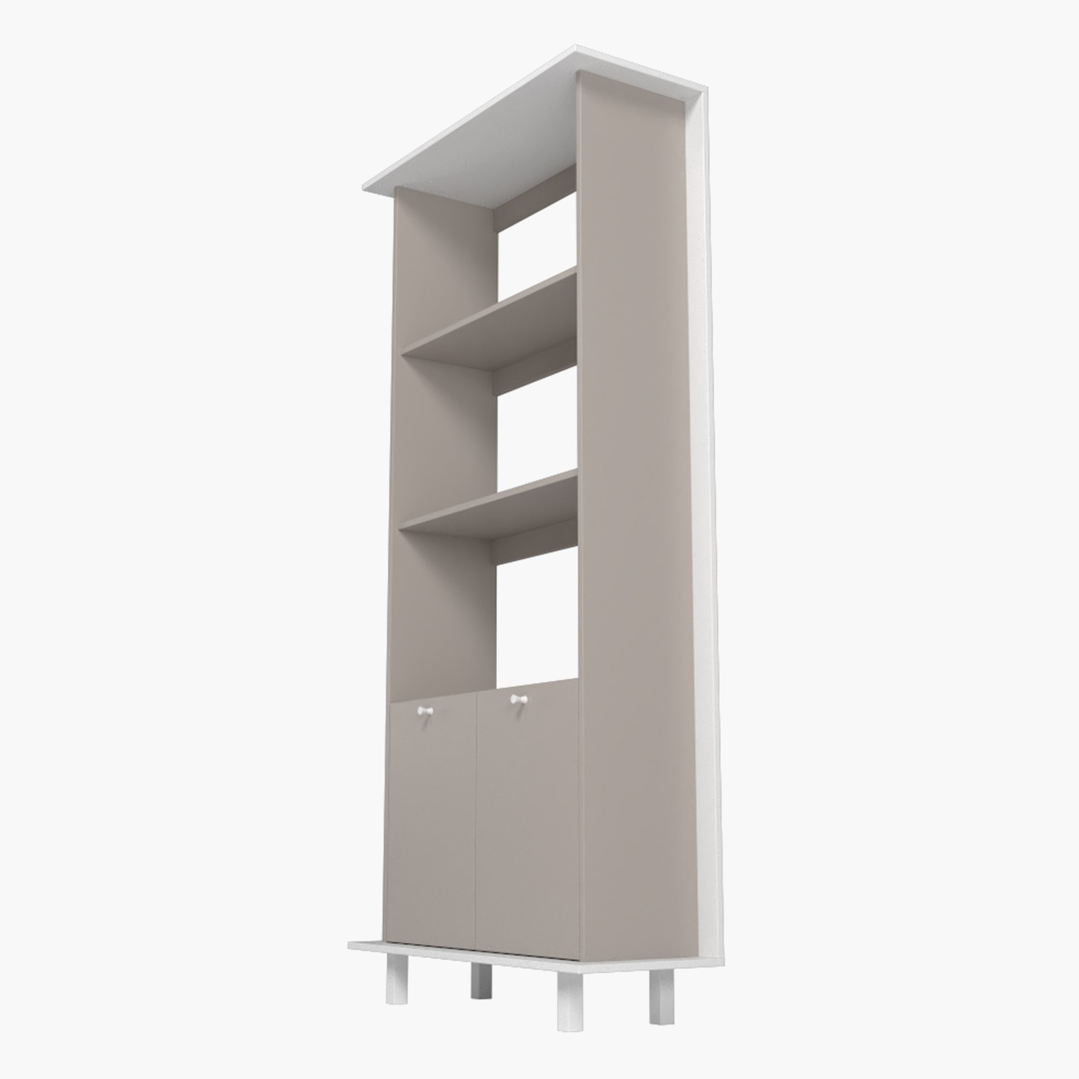 خزانة مفتوحة متعددة الأغراض ببابين و3 أرفف من بيانكا ثيو-hbxfurniture-office-bookcases-image-5