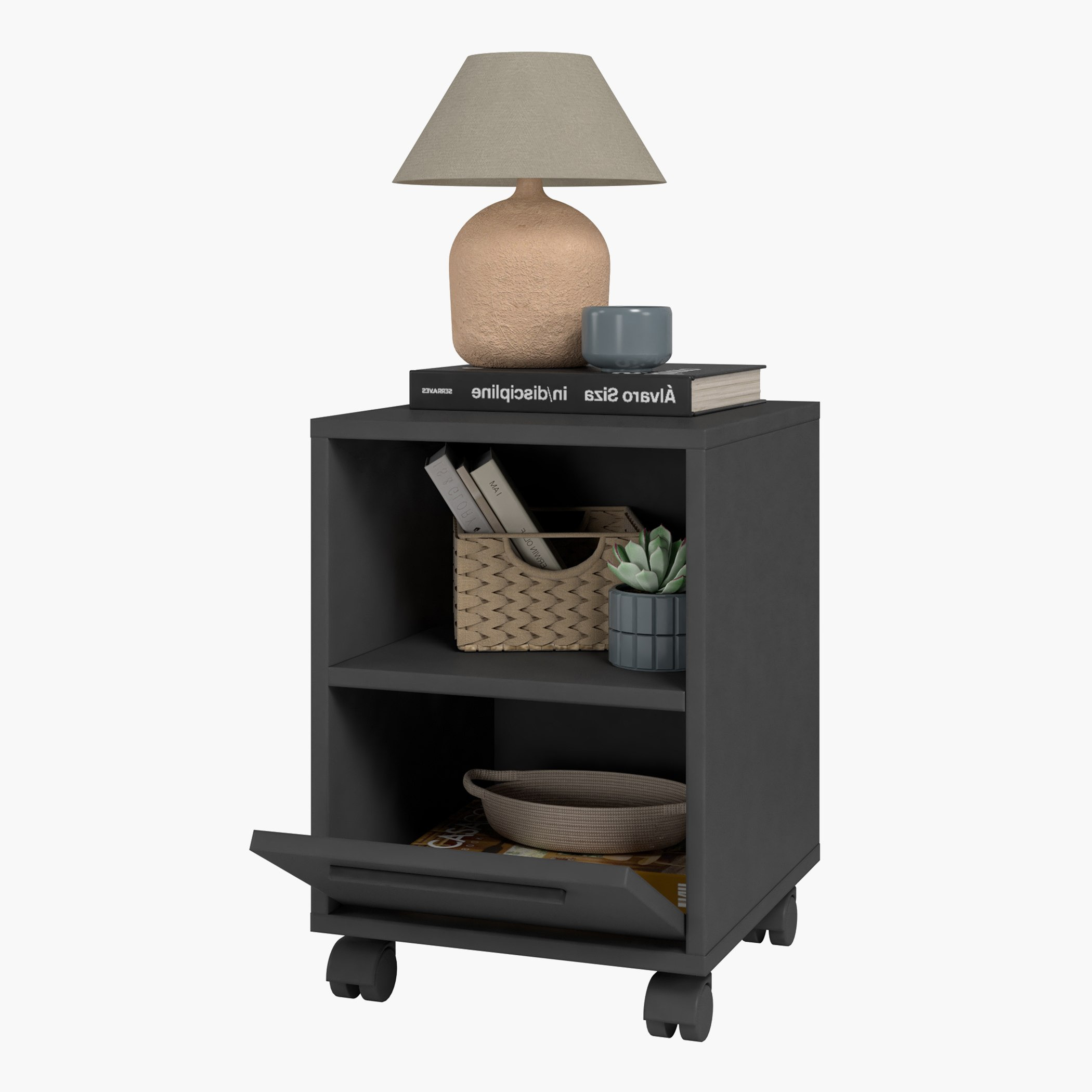 طاولة سرير جانبية درج واحد - بيانكا إيبوني من موڤو -hbxkidsandyouth-nightstands-image-4