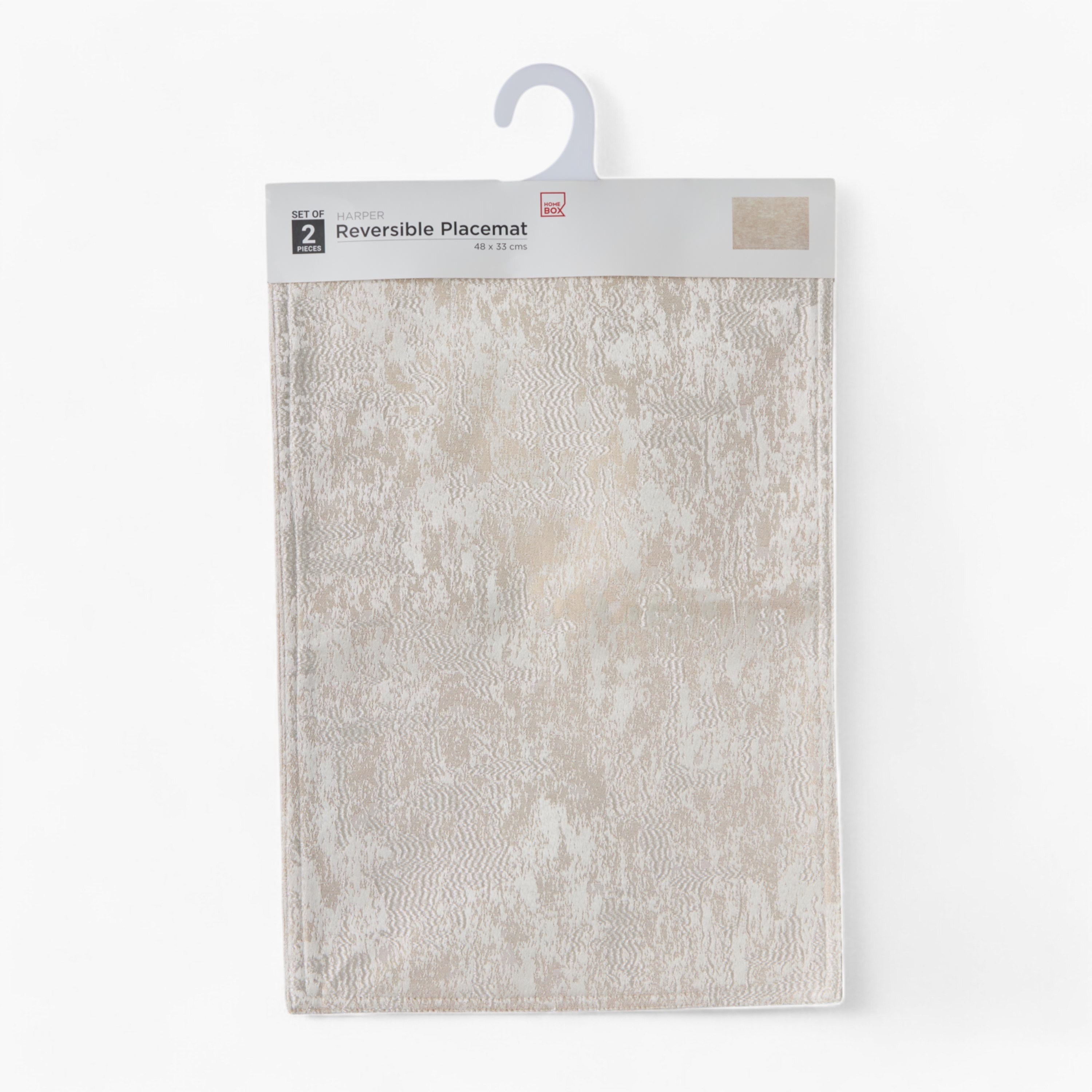 Harper Marley 2-Piece Reversible Jacquard Placemat Set - 33x48 cm-hbxdecorandfurnishings-homefurnishings-tablelinens-image-5