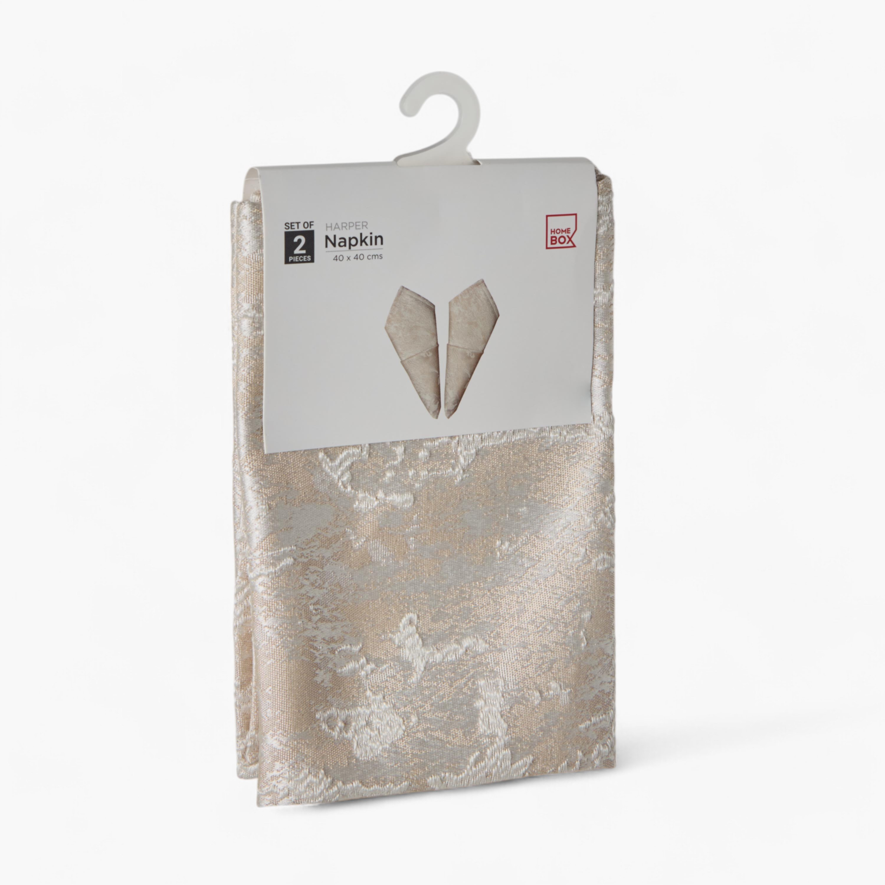 Harper Marley 2-Piece Jacquard Napkin Set - 40x40 cm-hbxdecorandfurnishings-homefurnishings-tablelinens-image-5