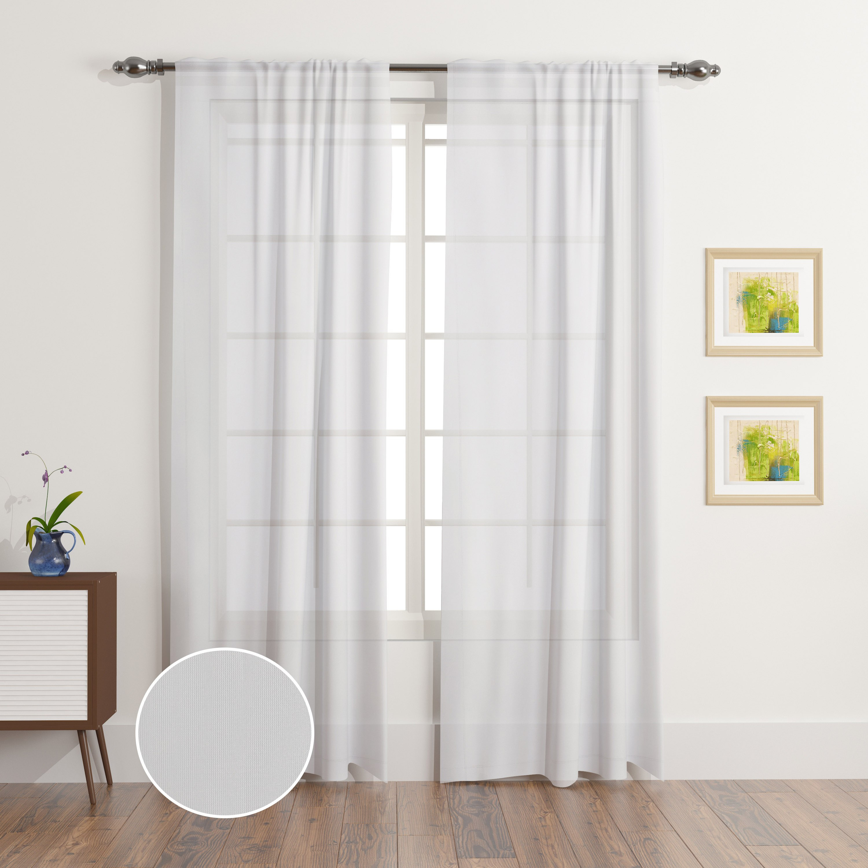 Atlanta Single Voile Sheer Curtain - 135x300 cm-PROMO_HB_AE_B1G1_250925-image-1