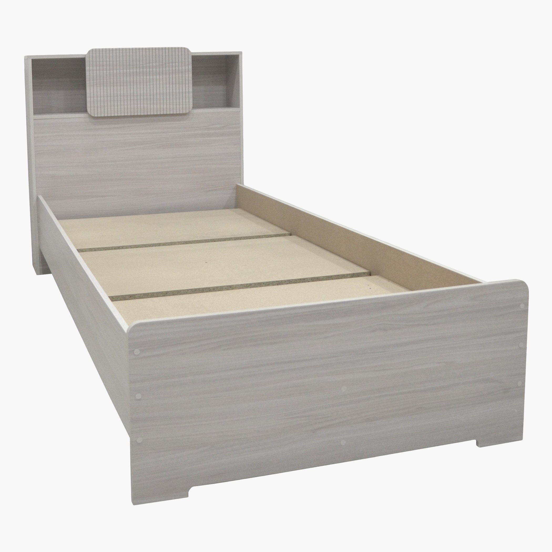 Movo Elmwood Smart Single Bed with Storage Headboard - 90x200 cm-hbxfurniture-bedsandbedsets-beds-single-image-2