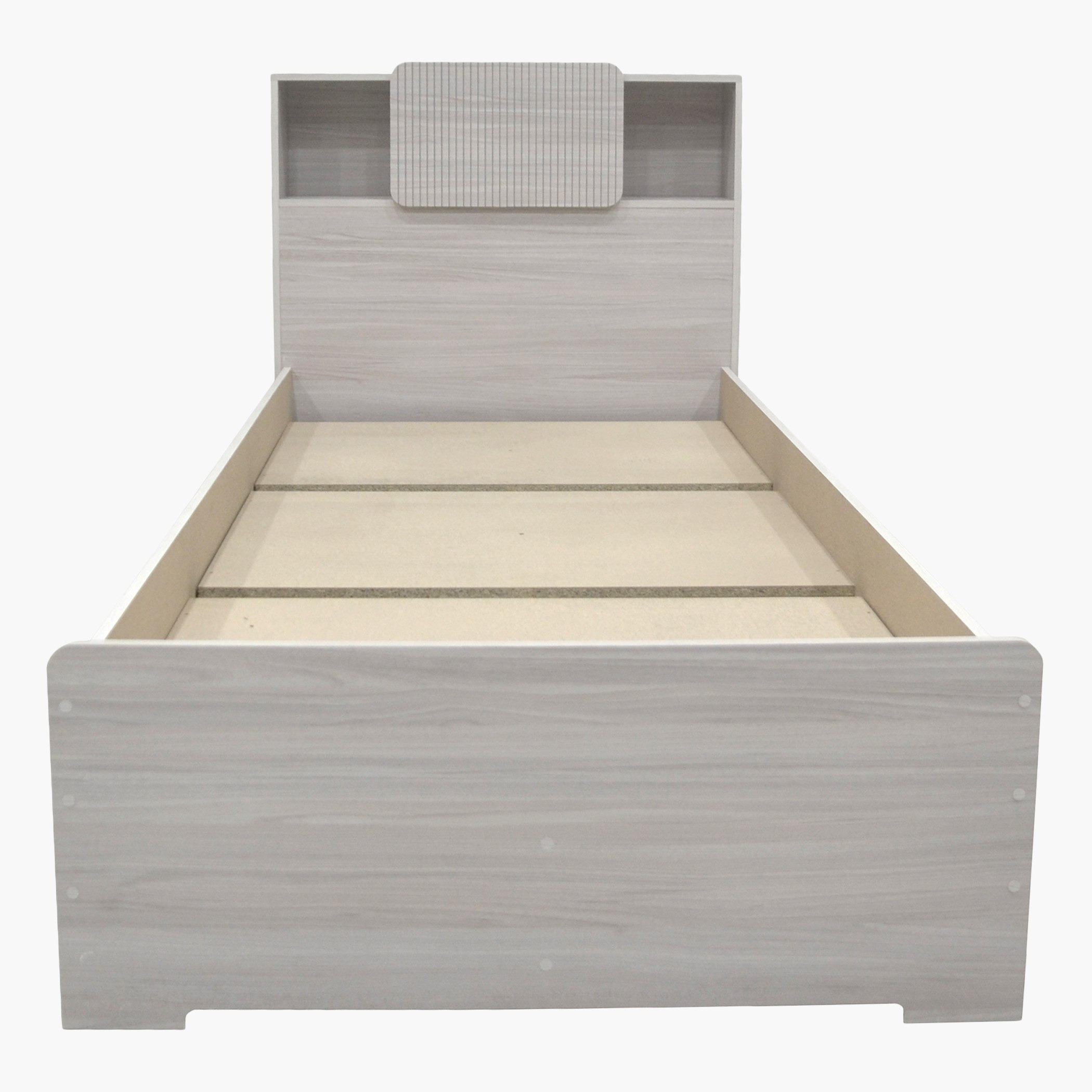 Movo Elmwood Smart Single Bed with Storage Headboard - 90x200 cm-hbxfurniture-bedsandbedsets-beds-single-image-4