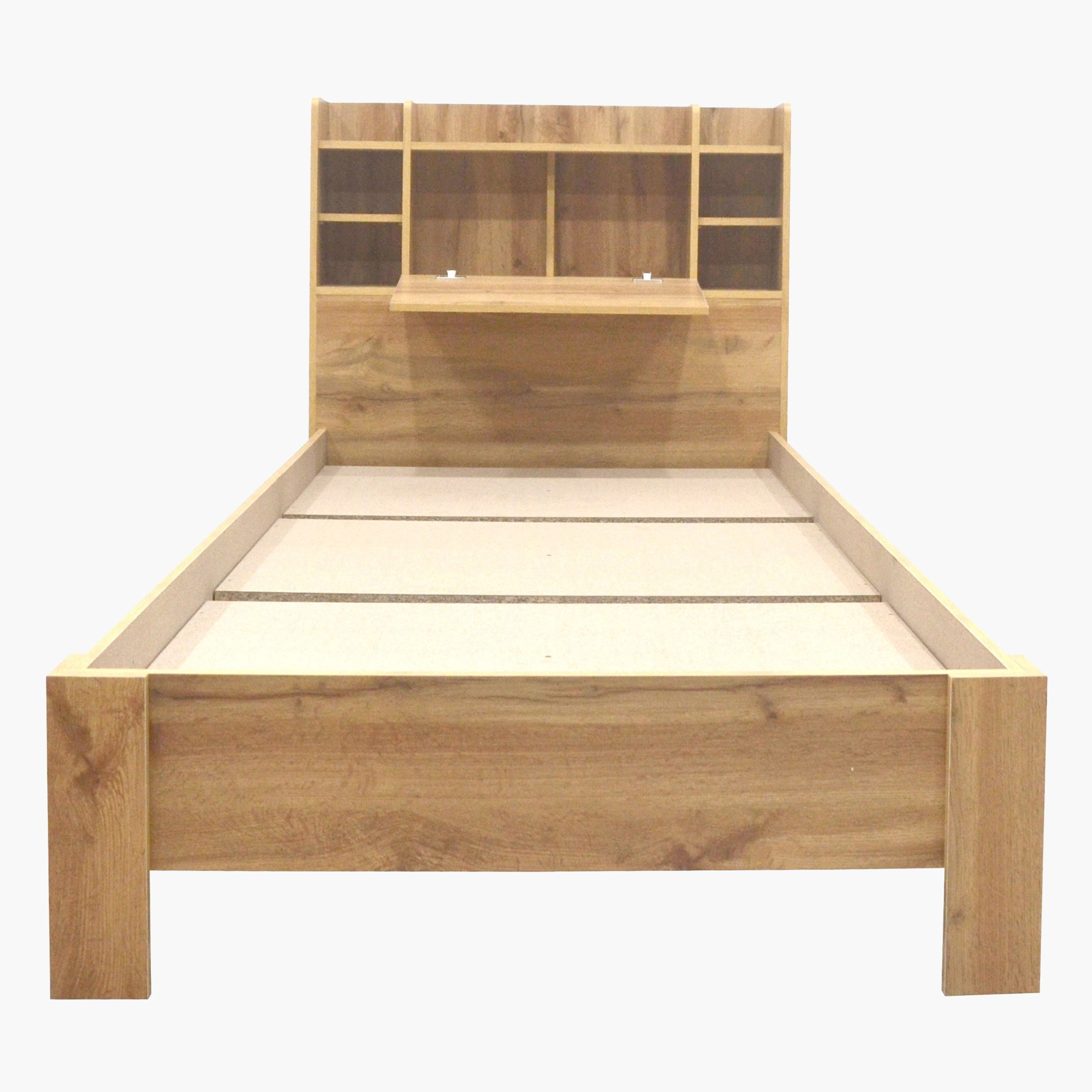 Movo Carnation Smart Single Bed with Storage Headboard - 90x200 cm-hbxfurniture-bedsandbedsets-beds-single-image-2